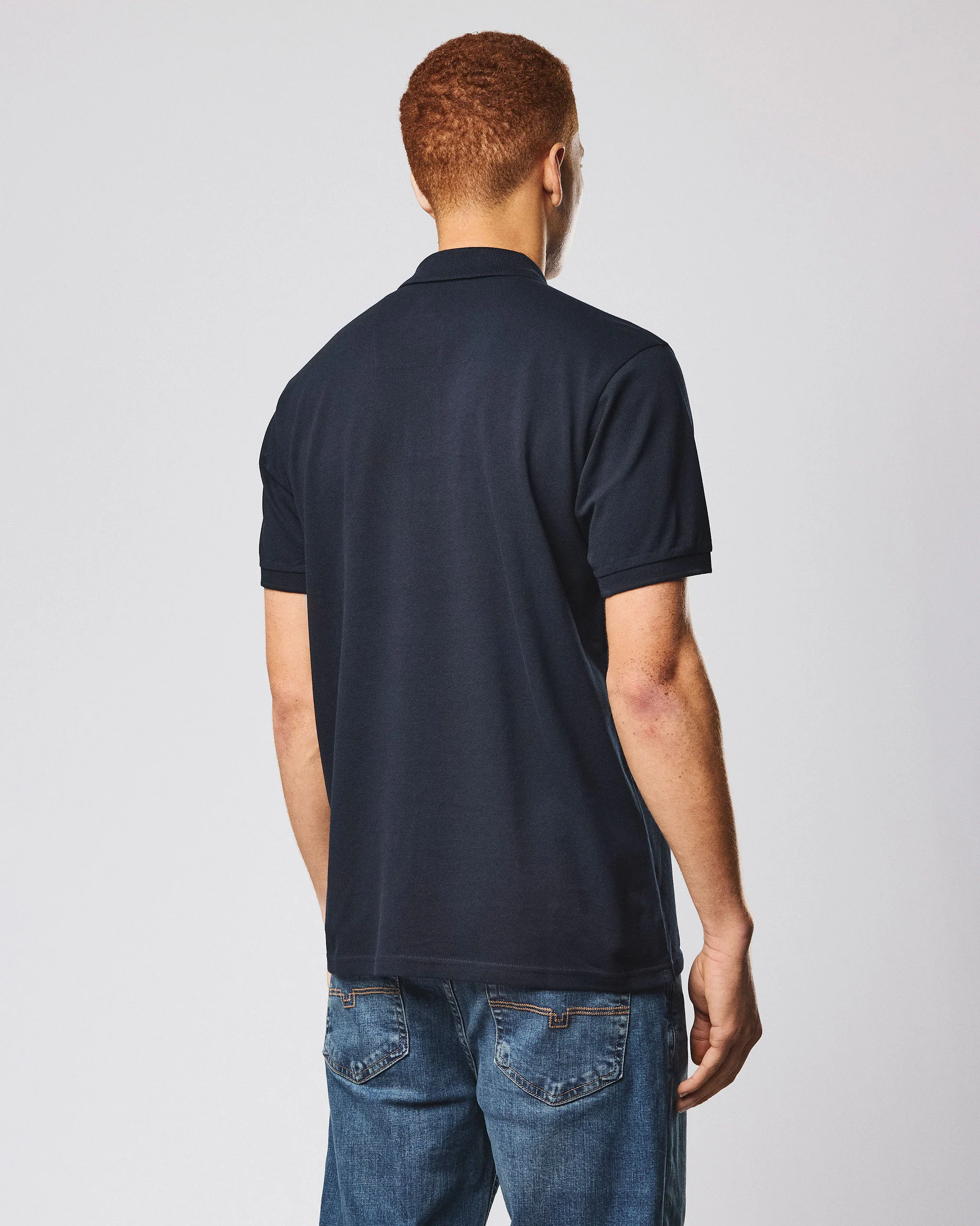 Heathcote Polo Shirt Navy - Image 4