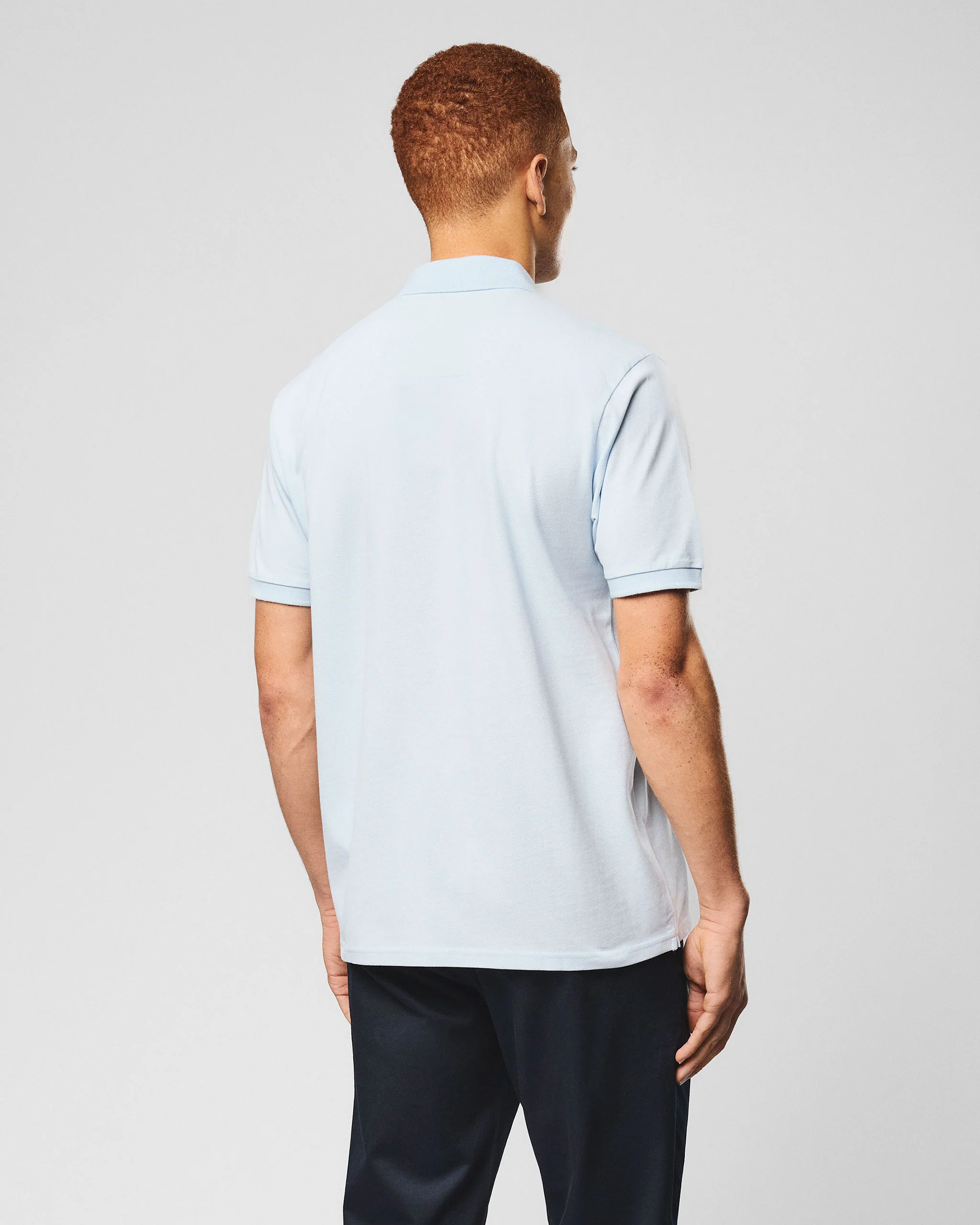 Heathcote Polo Shirt Sky Blue - Image 4