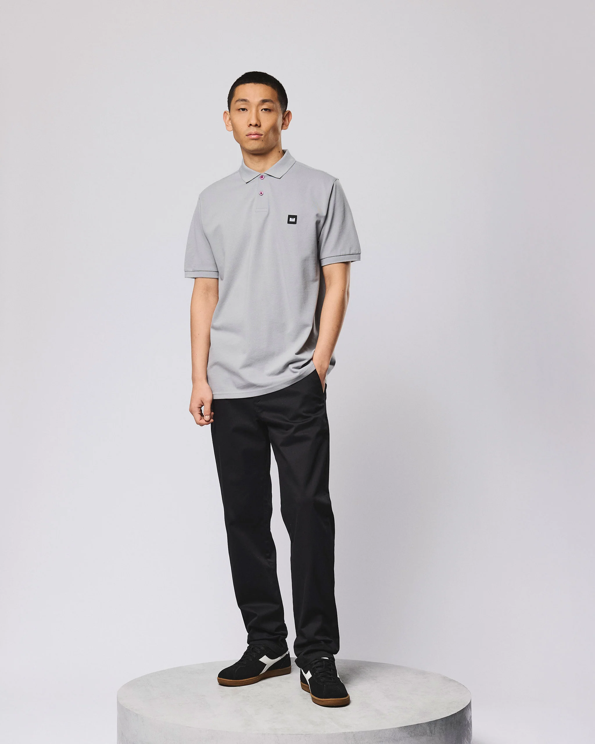 Heathcote Polo Shirt Smokey Grey - Image 3
