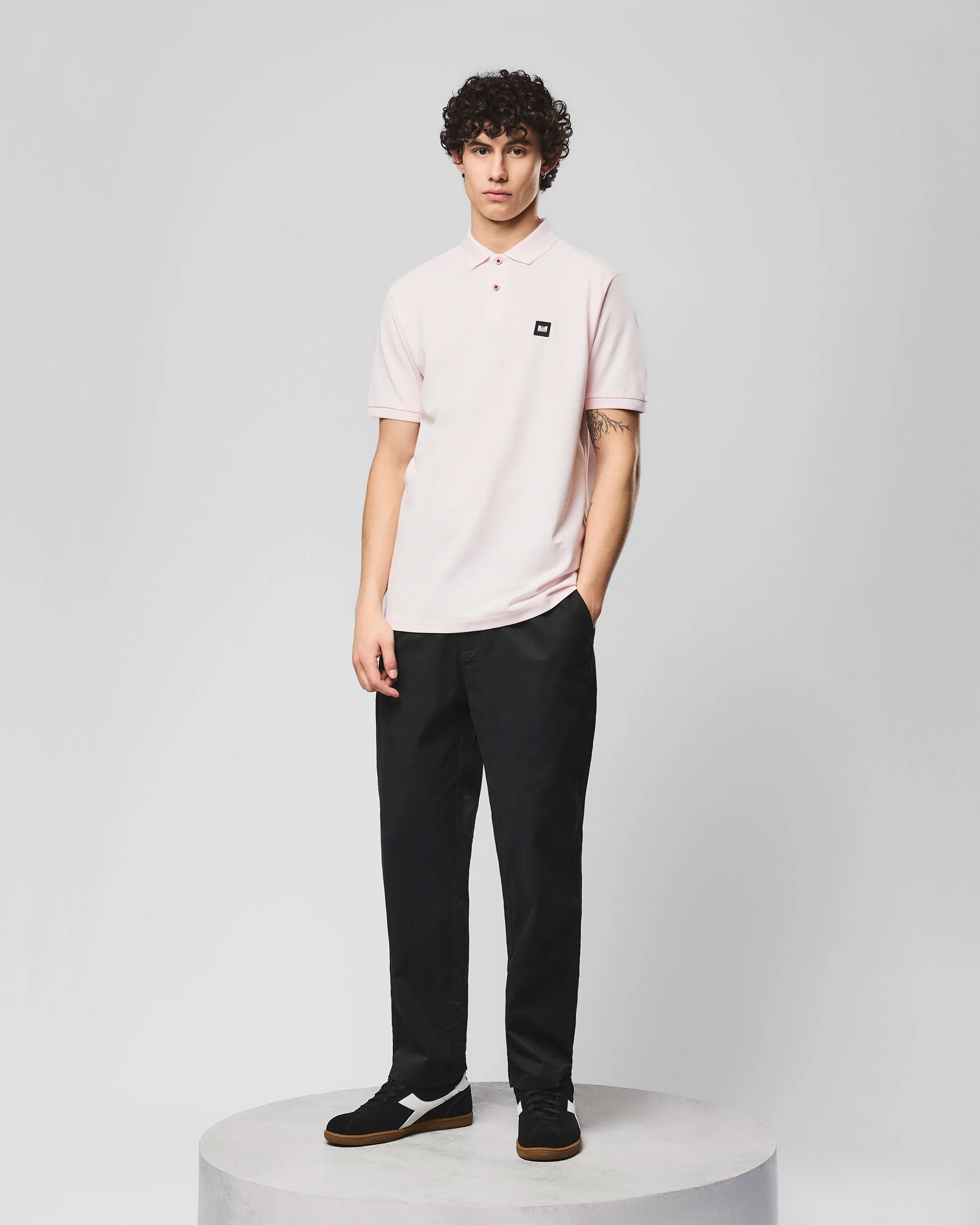 Heathcote Polo Shirt Soft Pink - Image 3