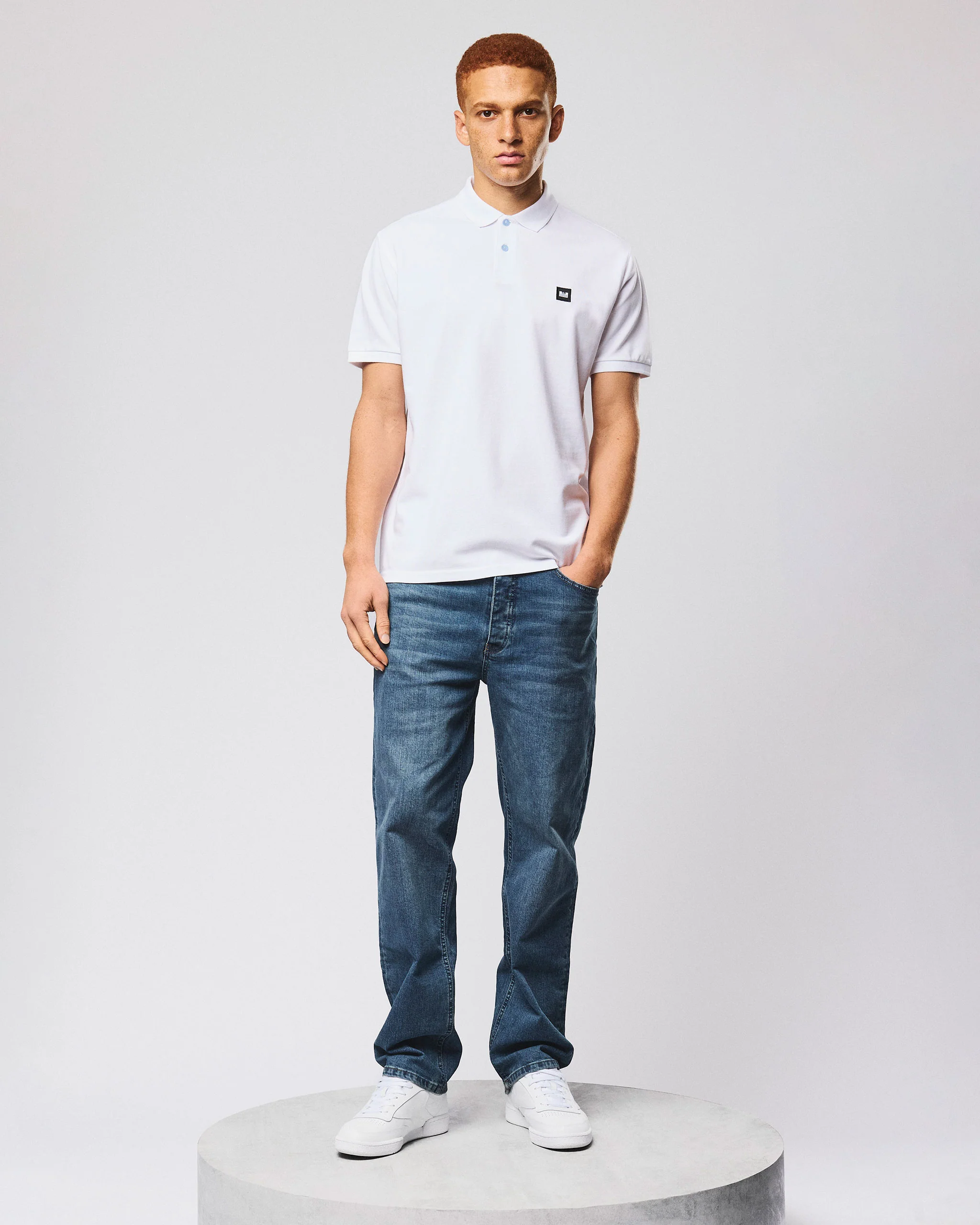 Heathcote Polo Shirt White - Image 2