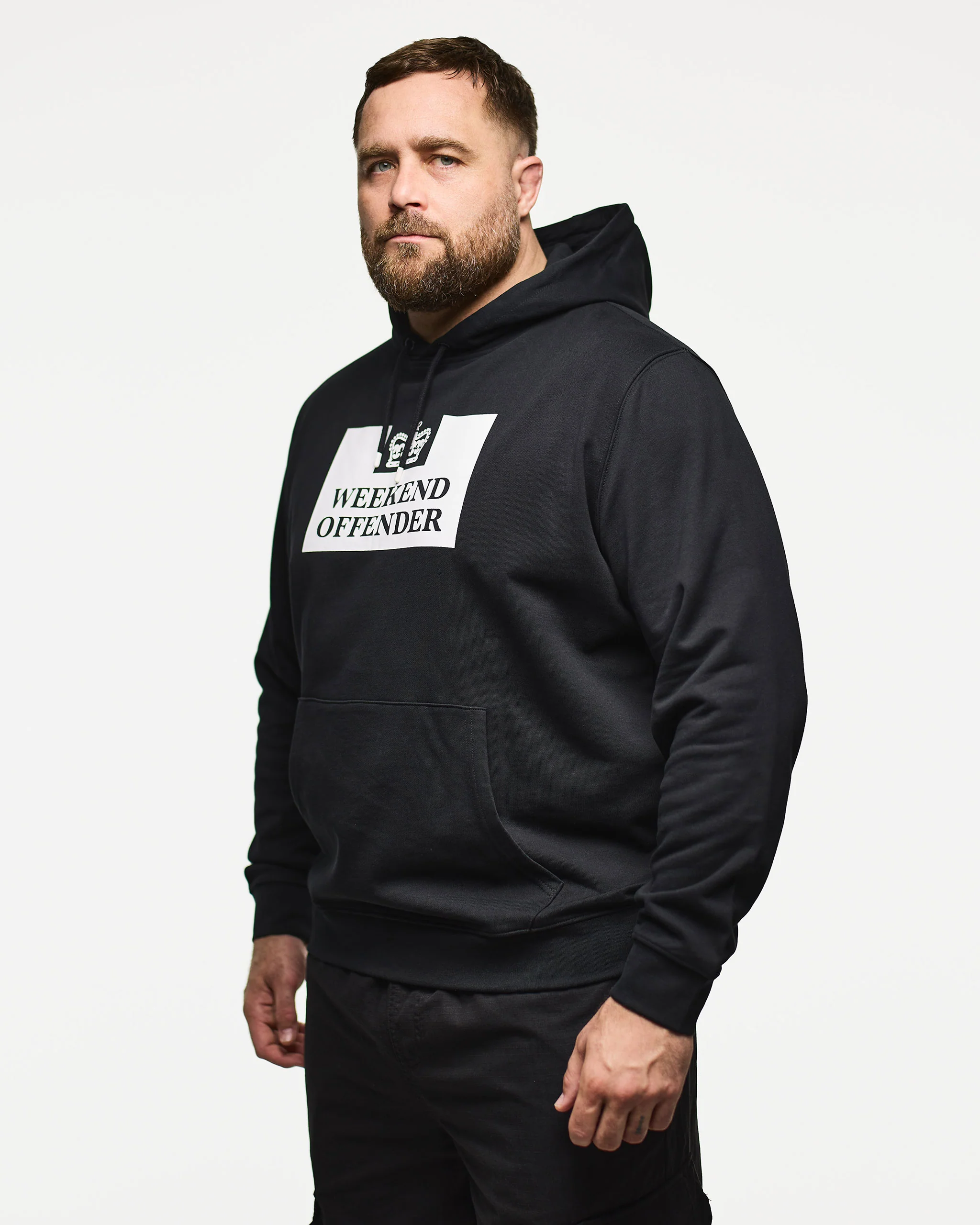 Plus Size - HM Service Classic Hoodie Black - Image 3