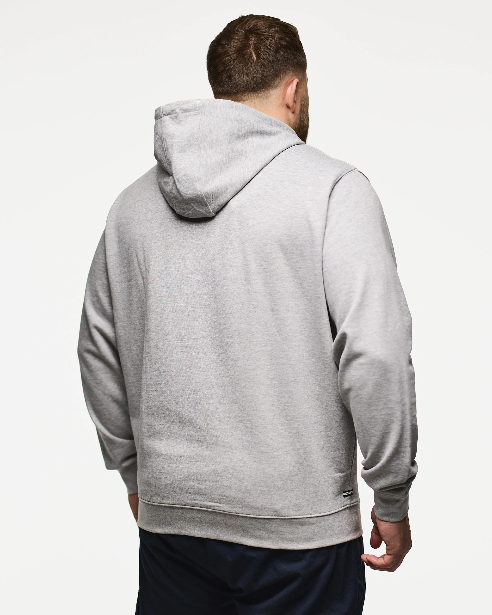Plus Size - HM Service Classic Hoodie Grey Marl - Image 4