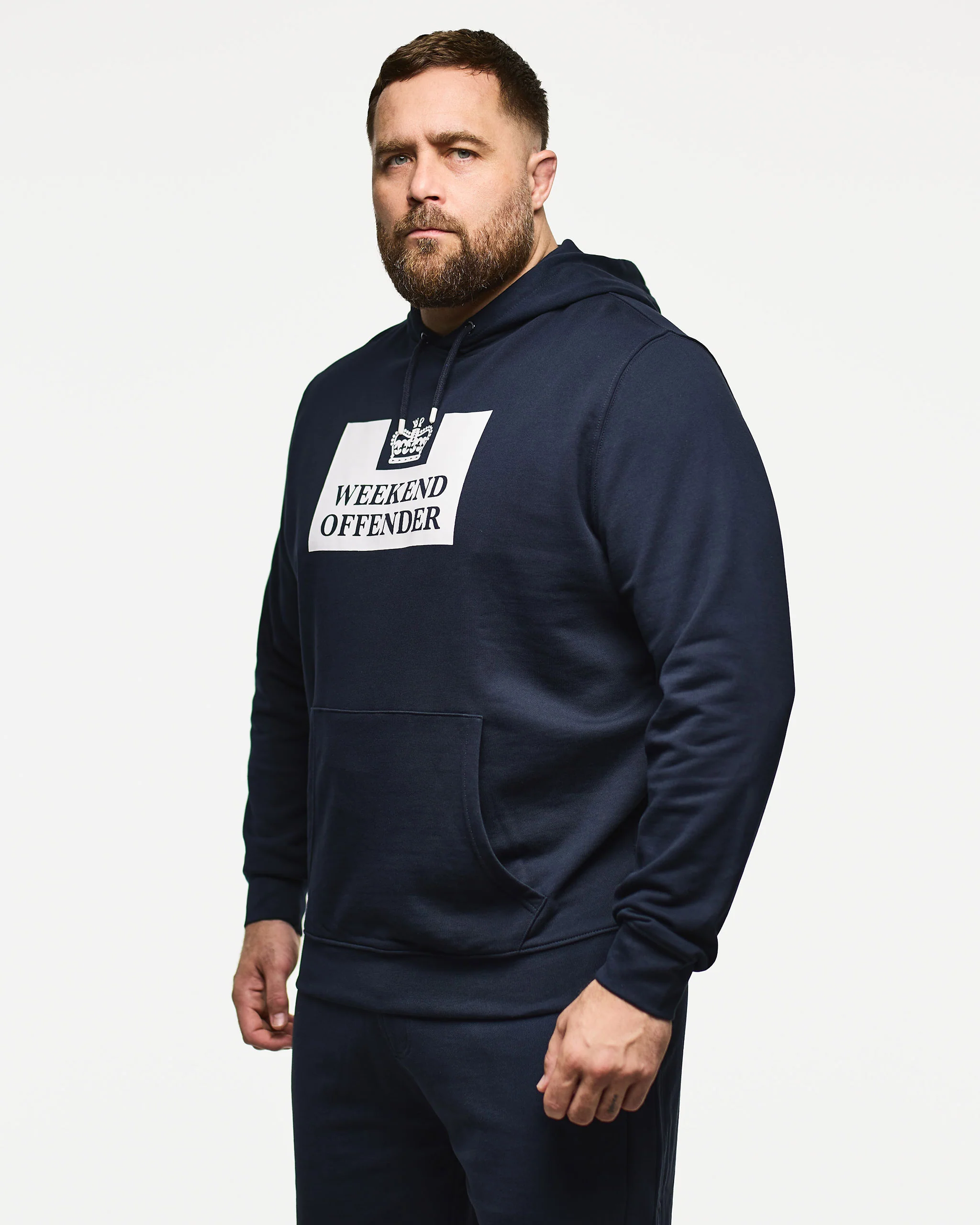 Plus Size - HM Service Classic Hoodie Navy - Image 3