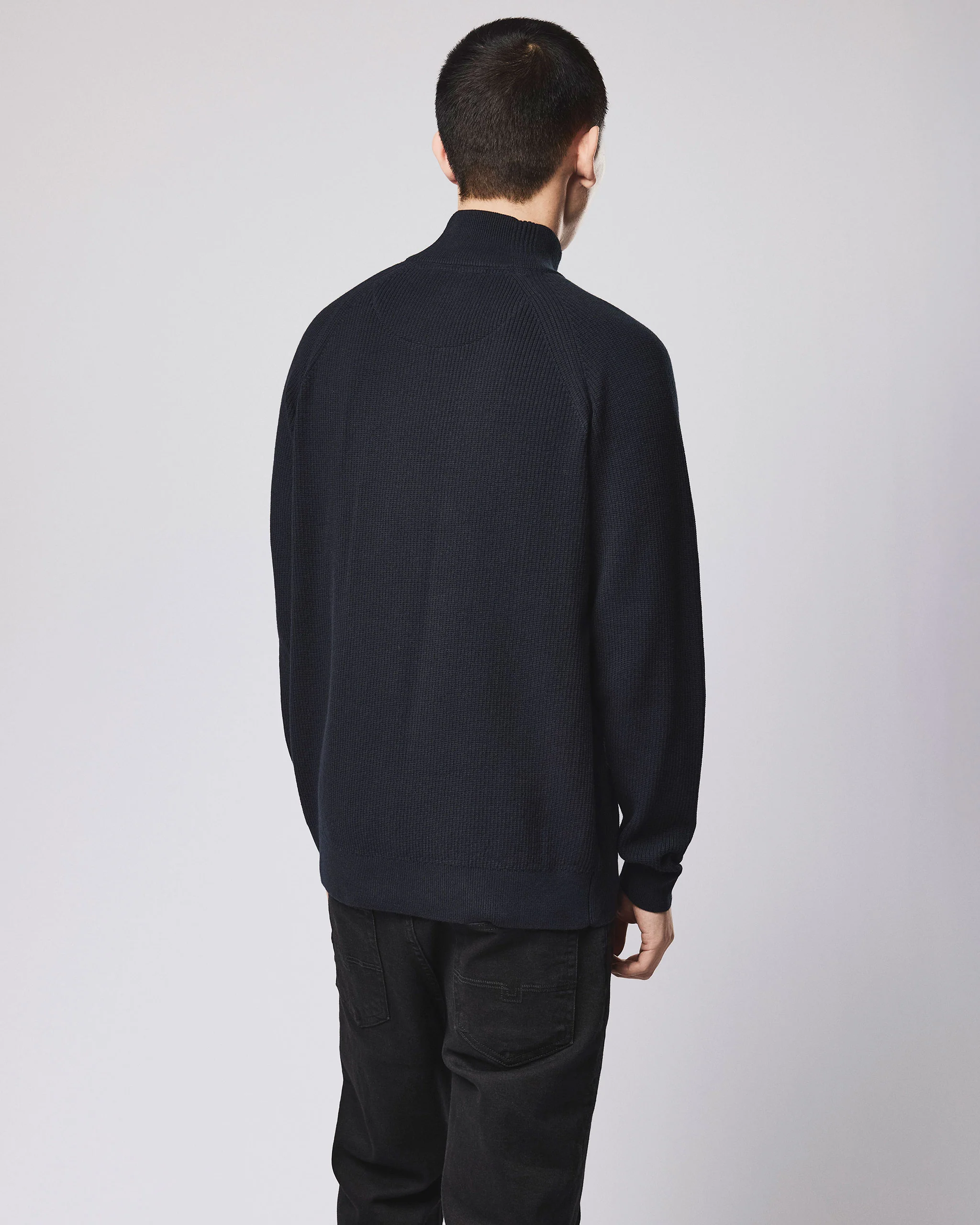 Isser Quarter Zip Jumper Navy - Image 5