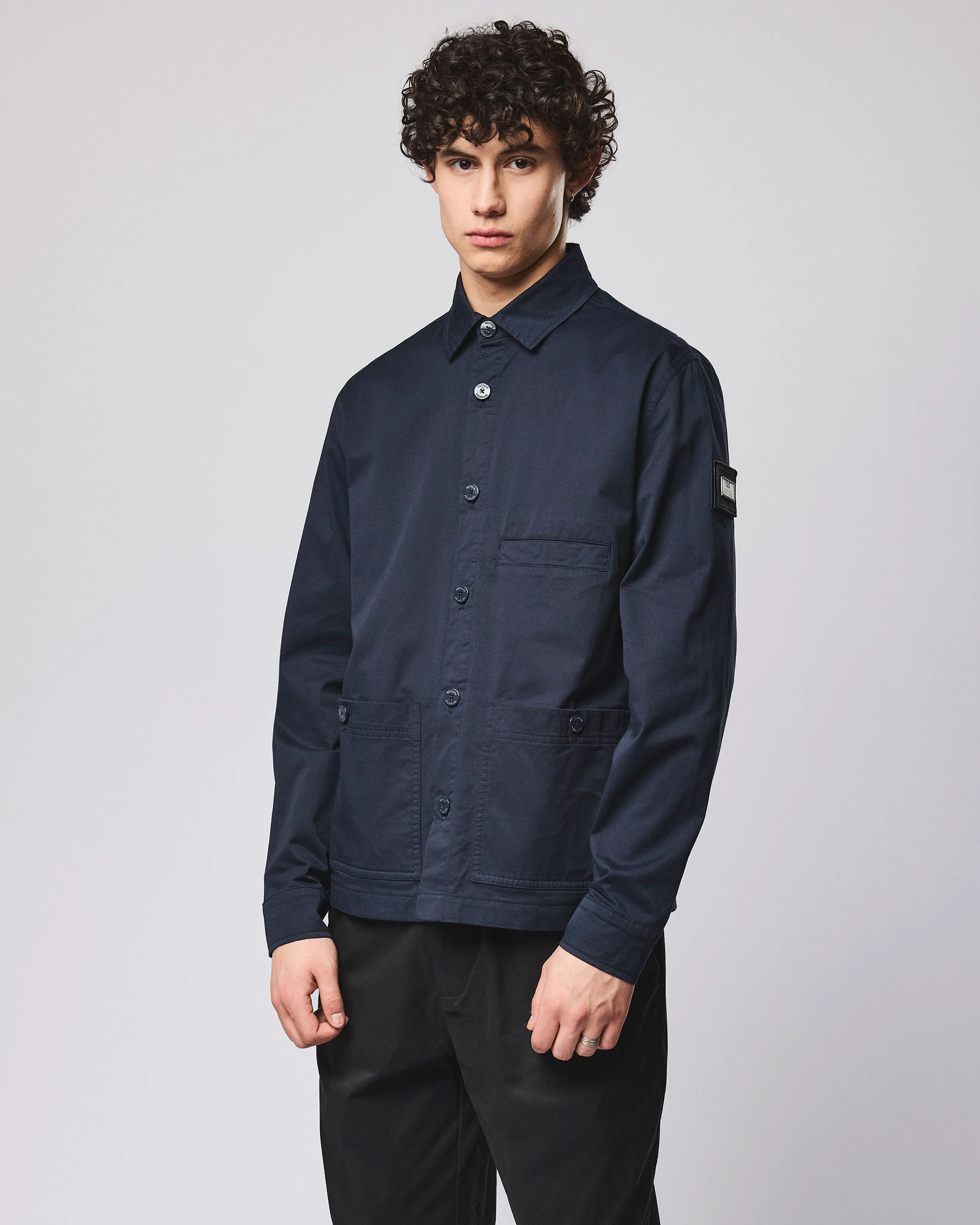 Jerada Over-Shirt Navy - Image 3