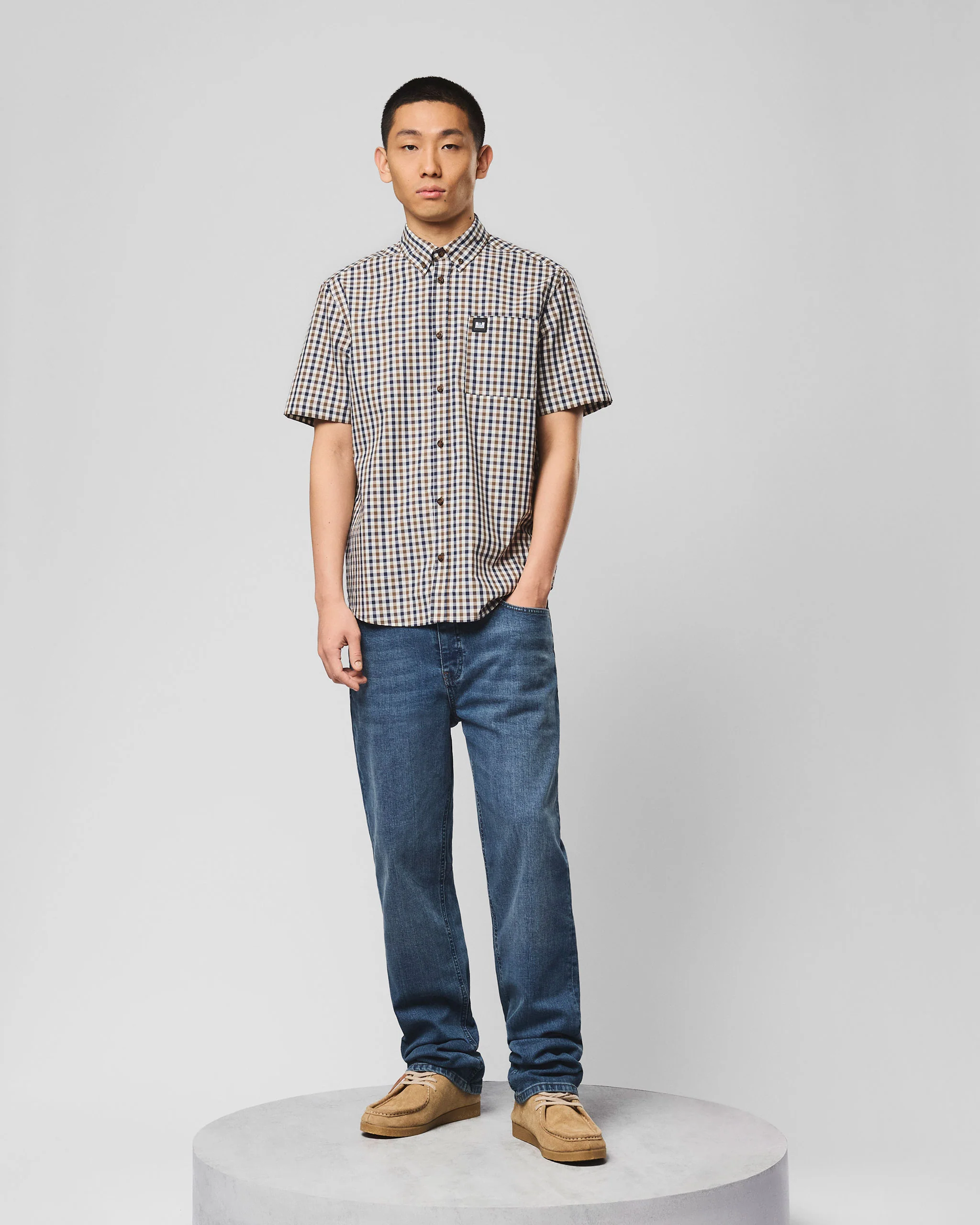 Joyce Short Sleeve Shirt Mid House Check - Image 3