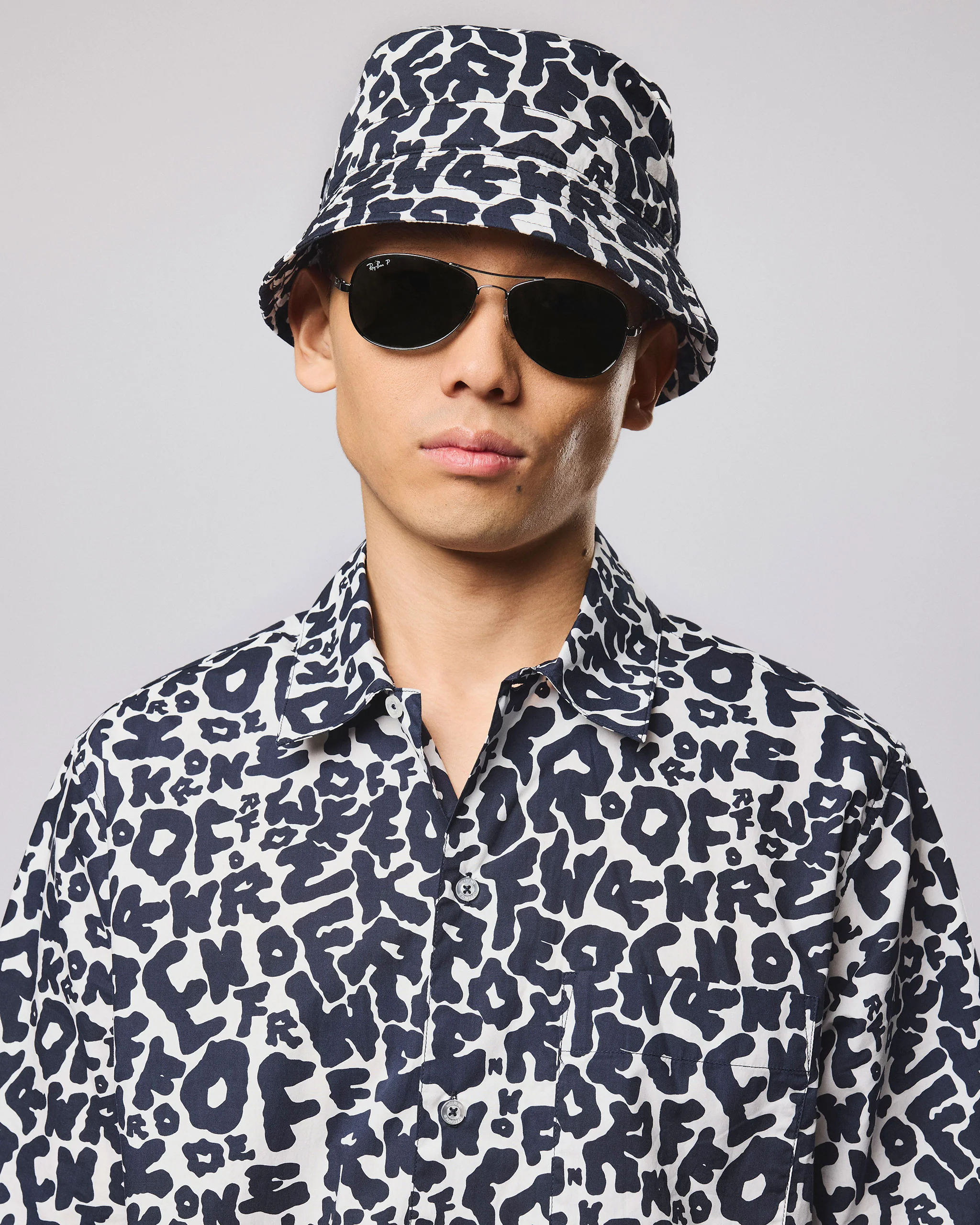 Kaos Bucket Hat Ghost/Navy - Image 2