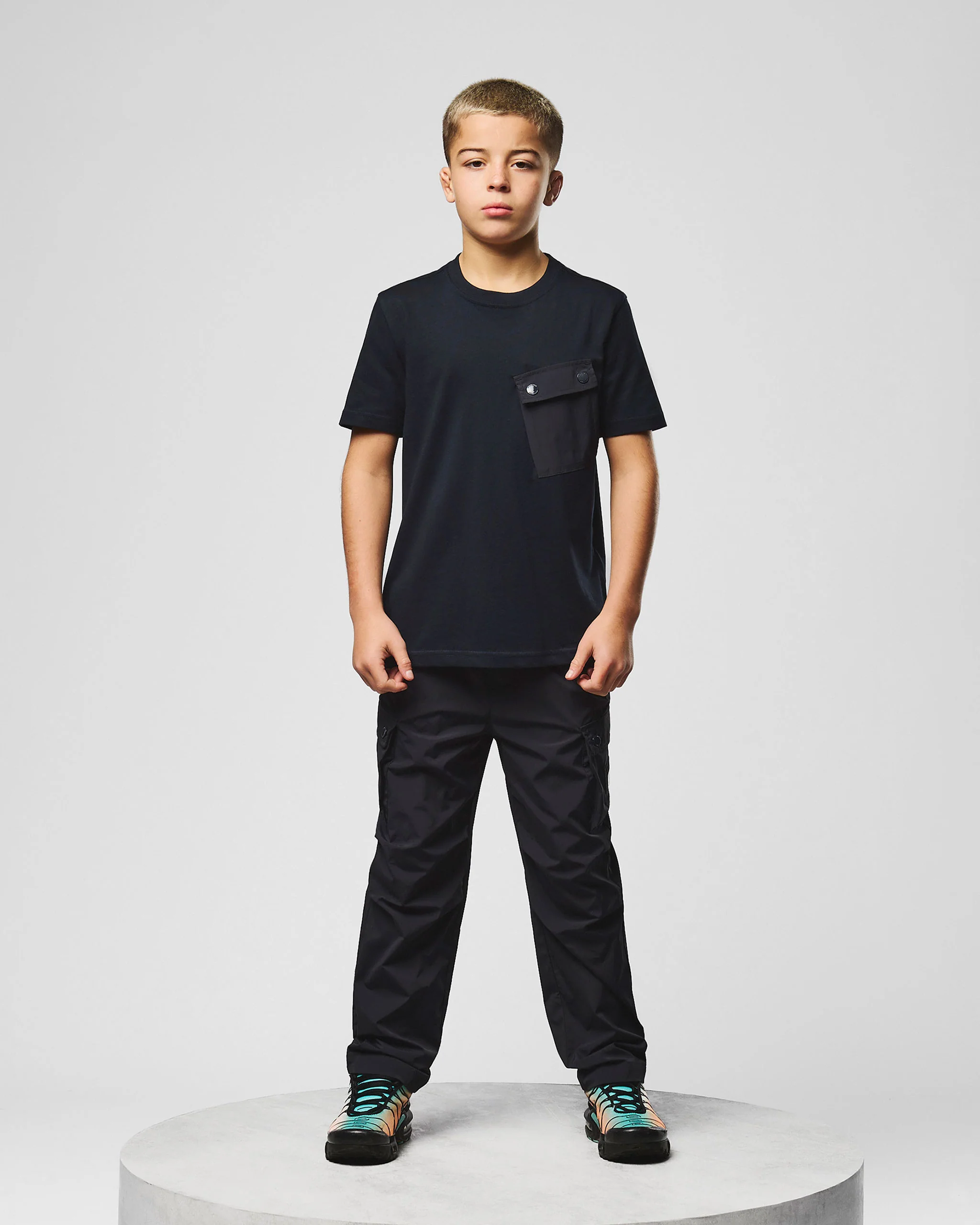 Kids Adrar T-Shirt Navy - Image 3