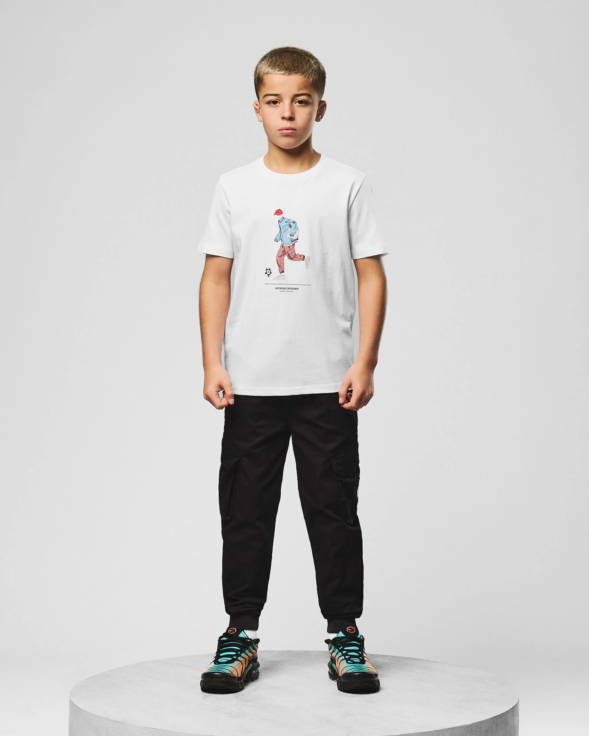 Kids Biskra Graphic T-Shirt White - Image 3
