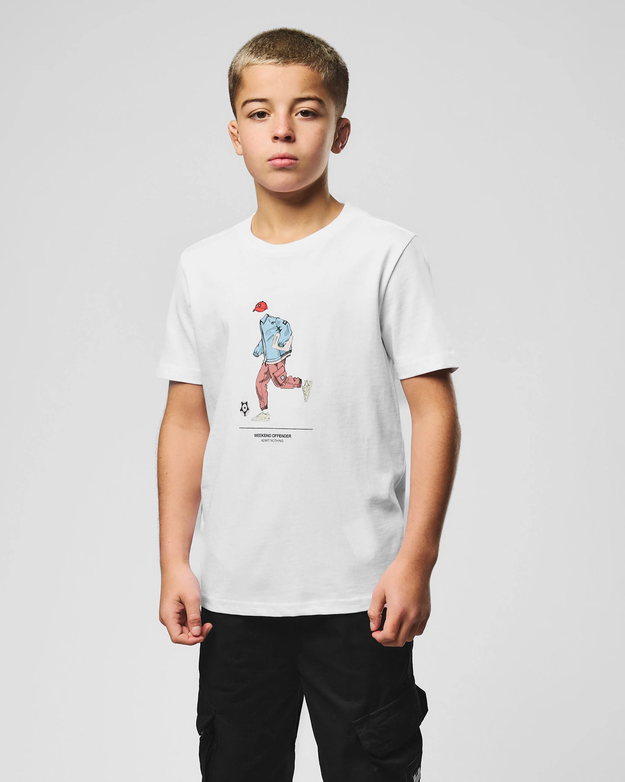 Kids Biskra Graphic T-Shirt White - Image 4
