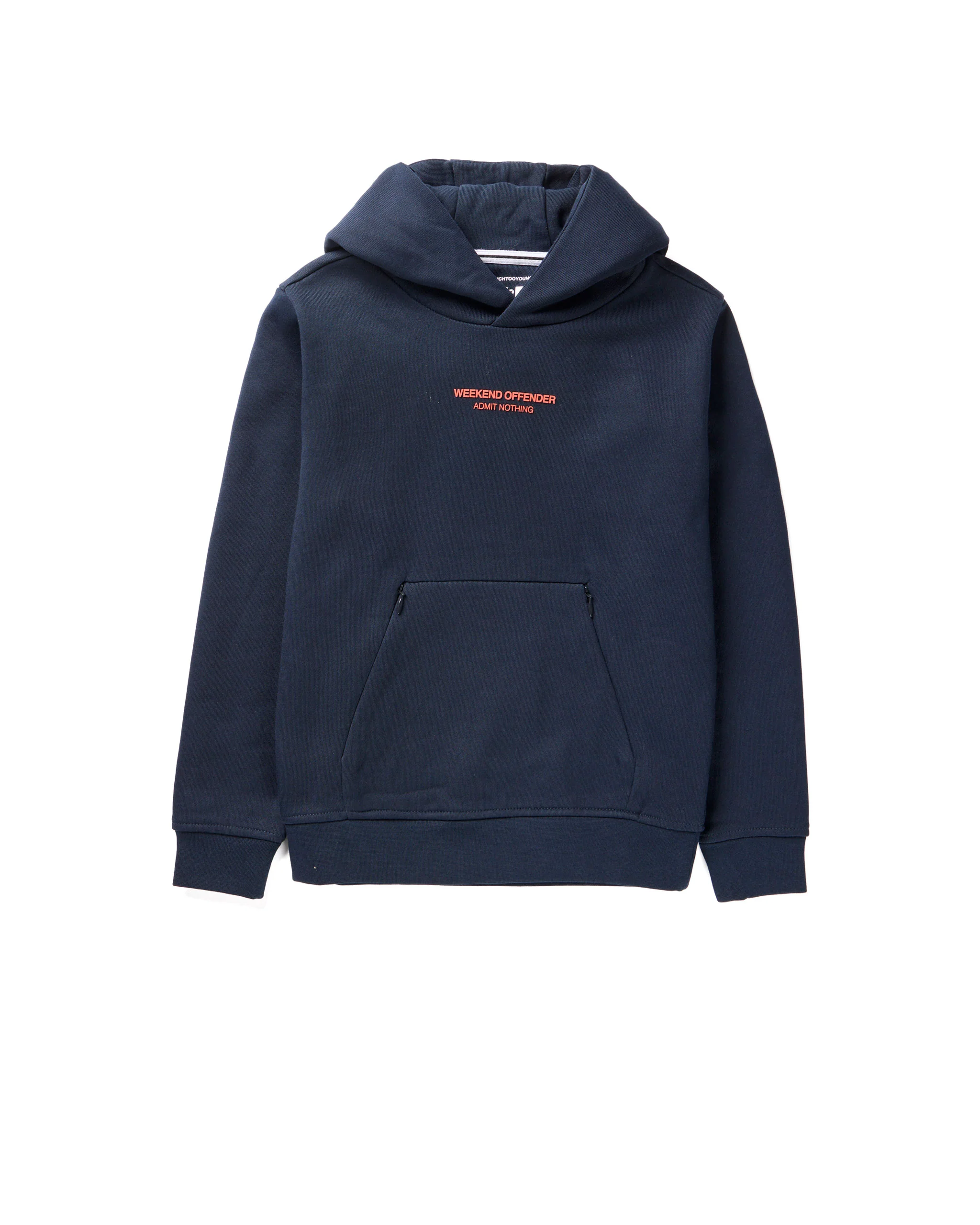 Kids Cobain Hoodie Navy/Sunset Orange