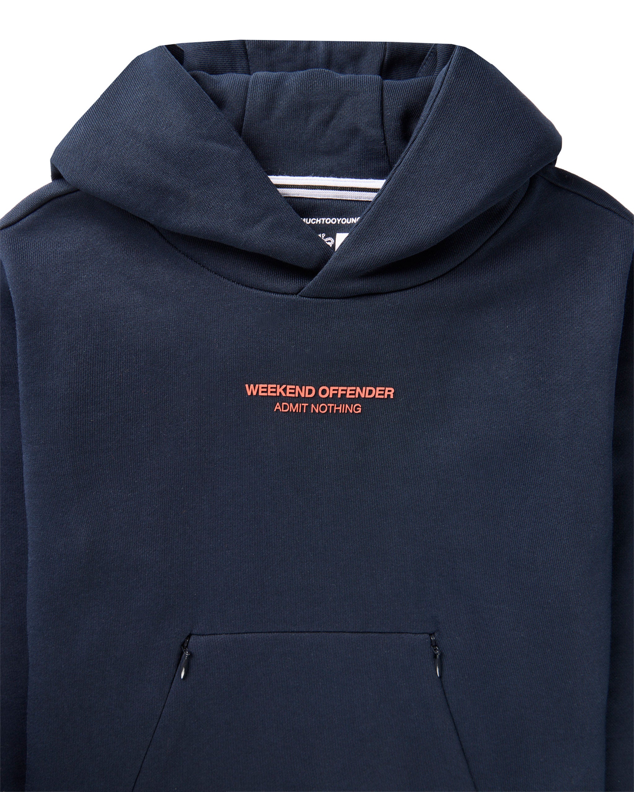 Kids Cobain Hoodie Navy/Sunset Orange - Image 5