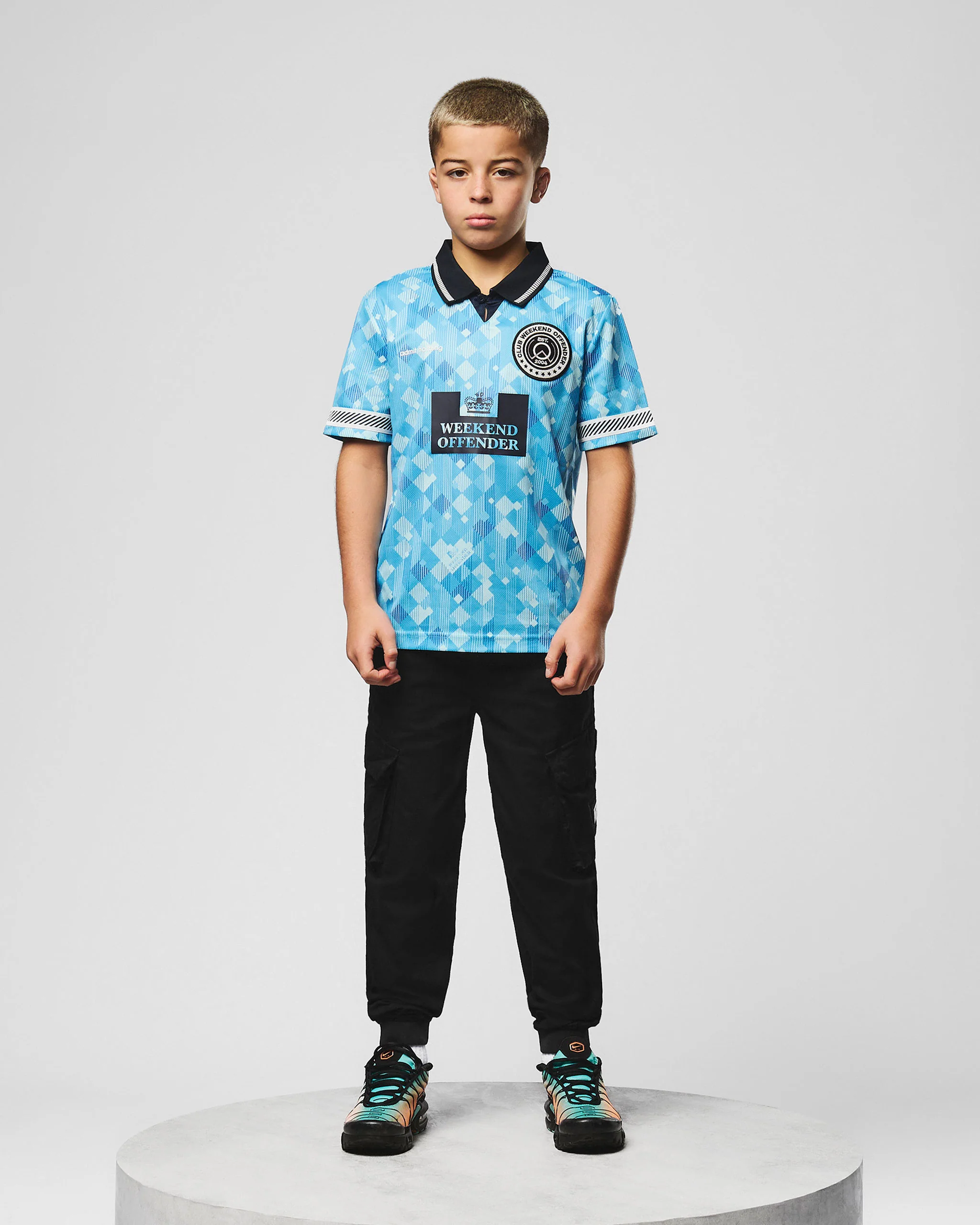 Kids England Football Shirt Blue - Image 3