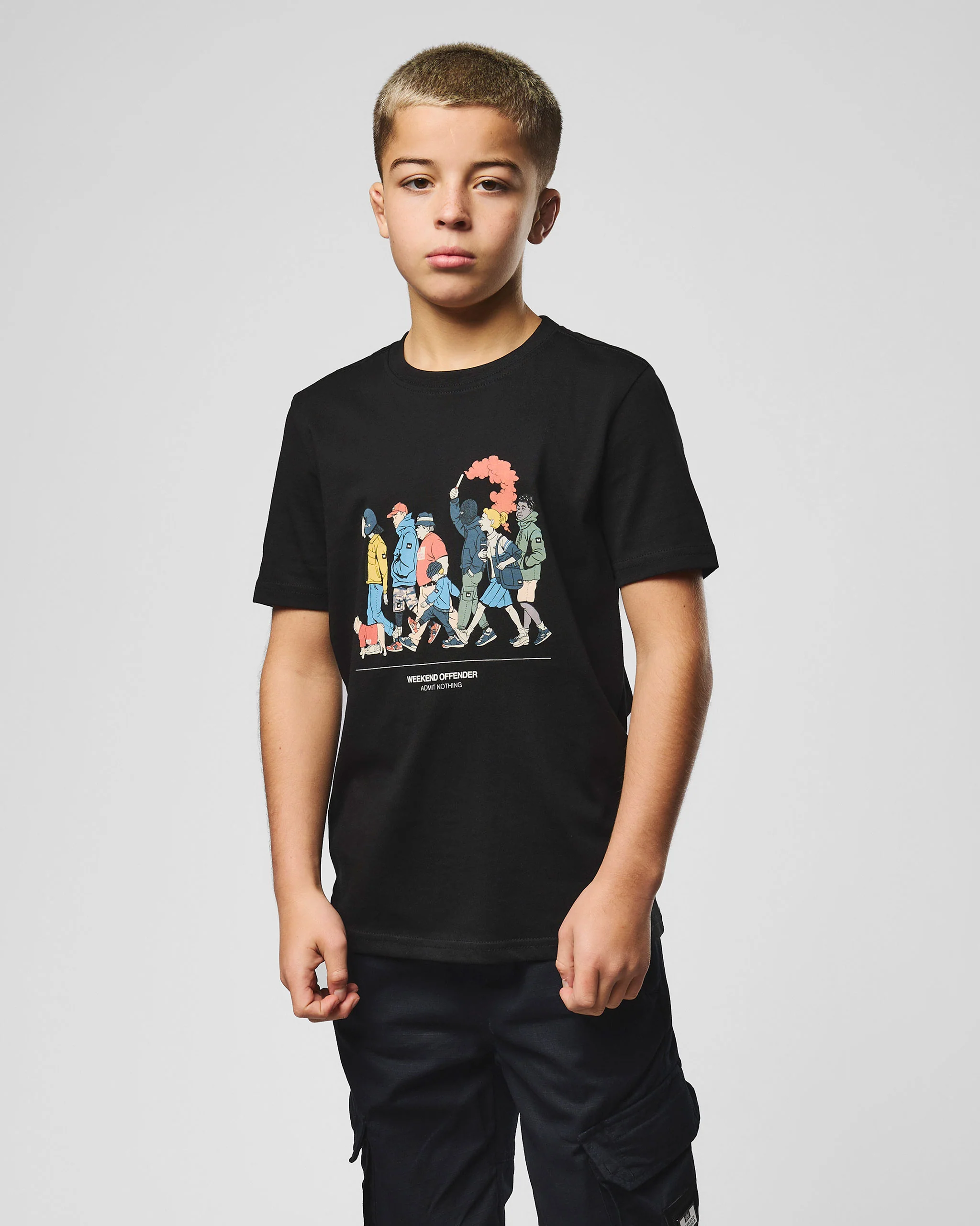 Kids Everyone Graphic T-Shirt Black - Image 3