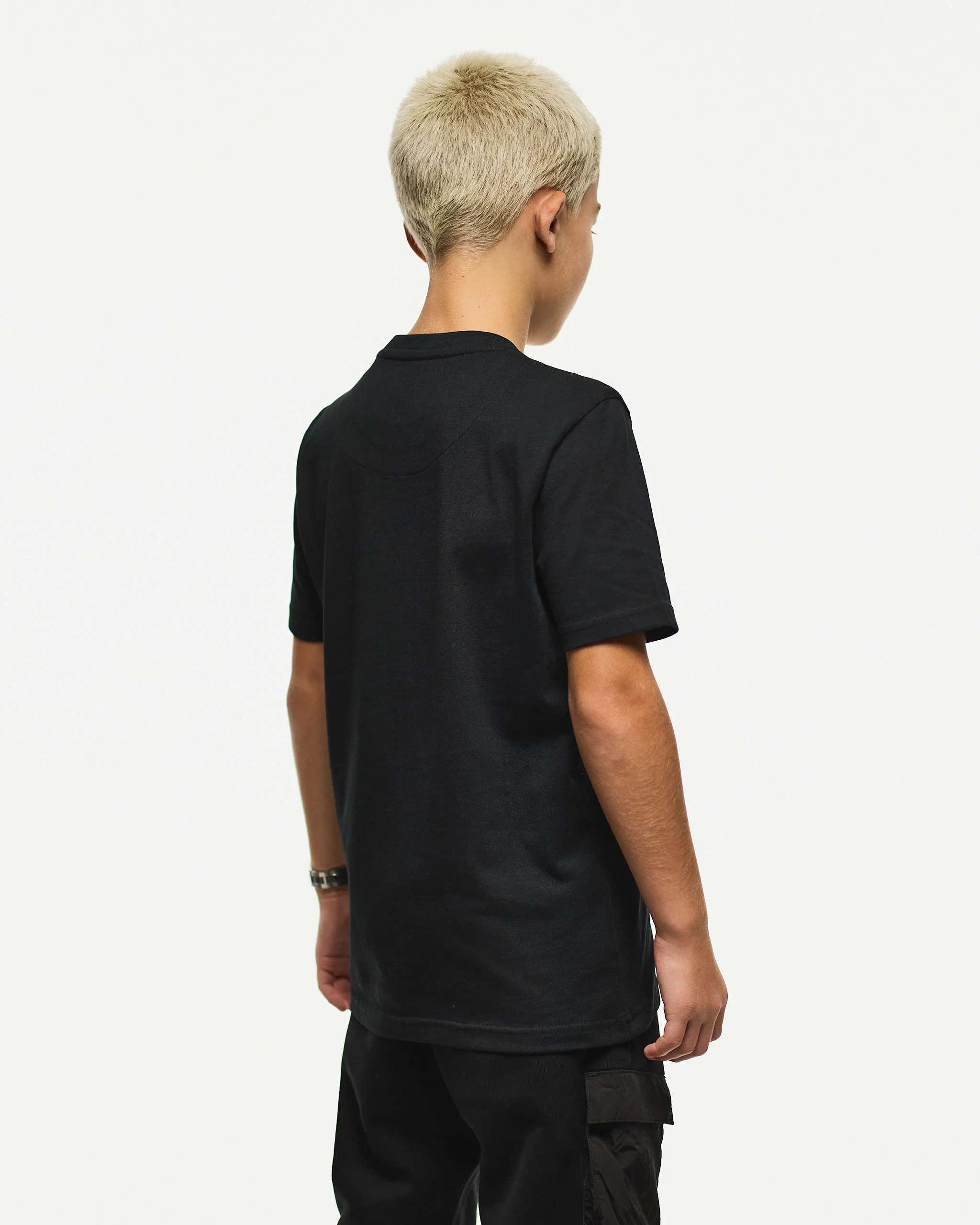 Kids Hanover Graphic T-Shirt Black - Image 4