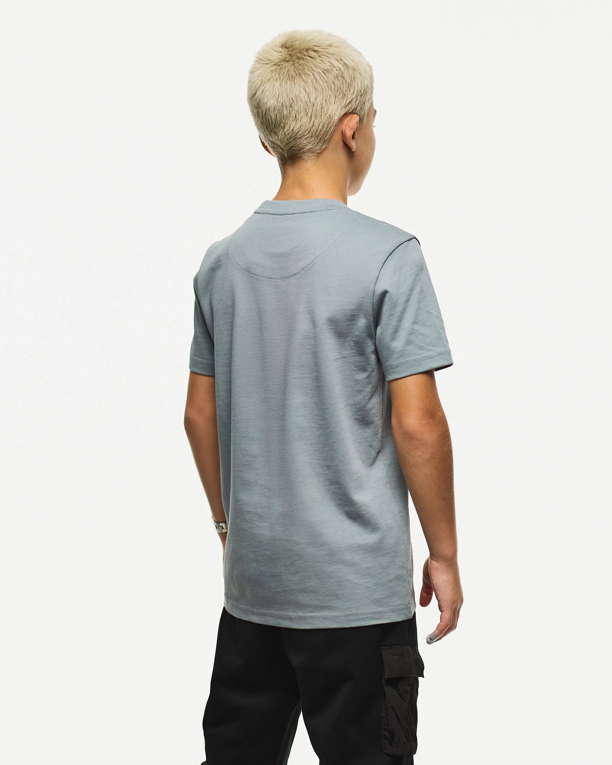 Kids Limone Graphic T-Shirt Porpoise Grey - Image 4