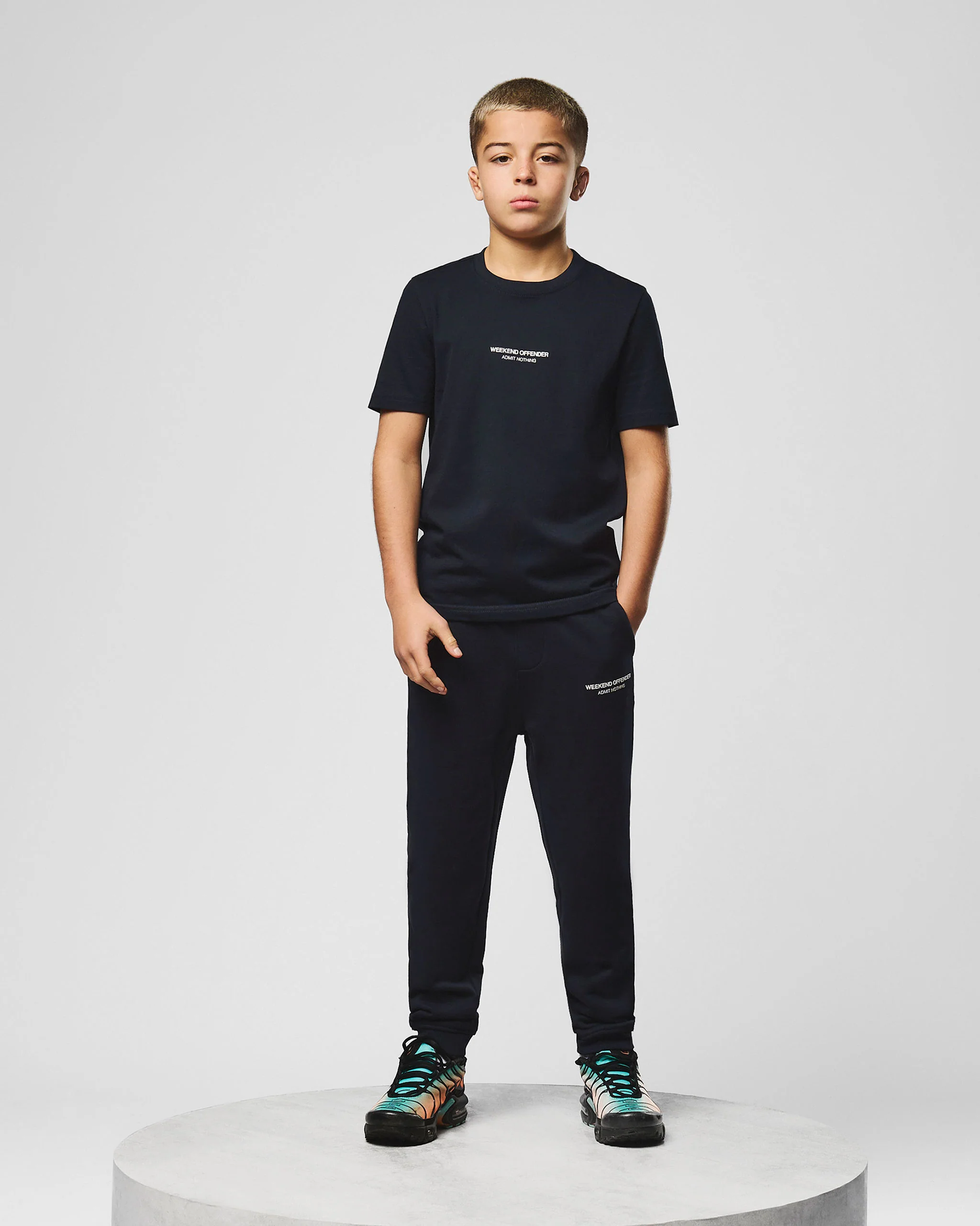 Kids Millergrove T-Shirt Navy/White - Image 2