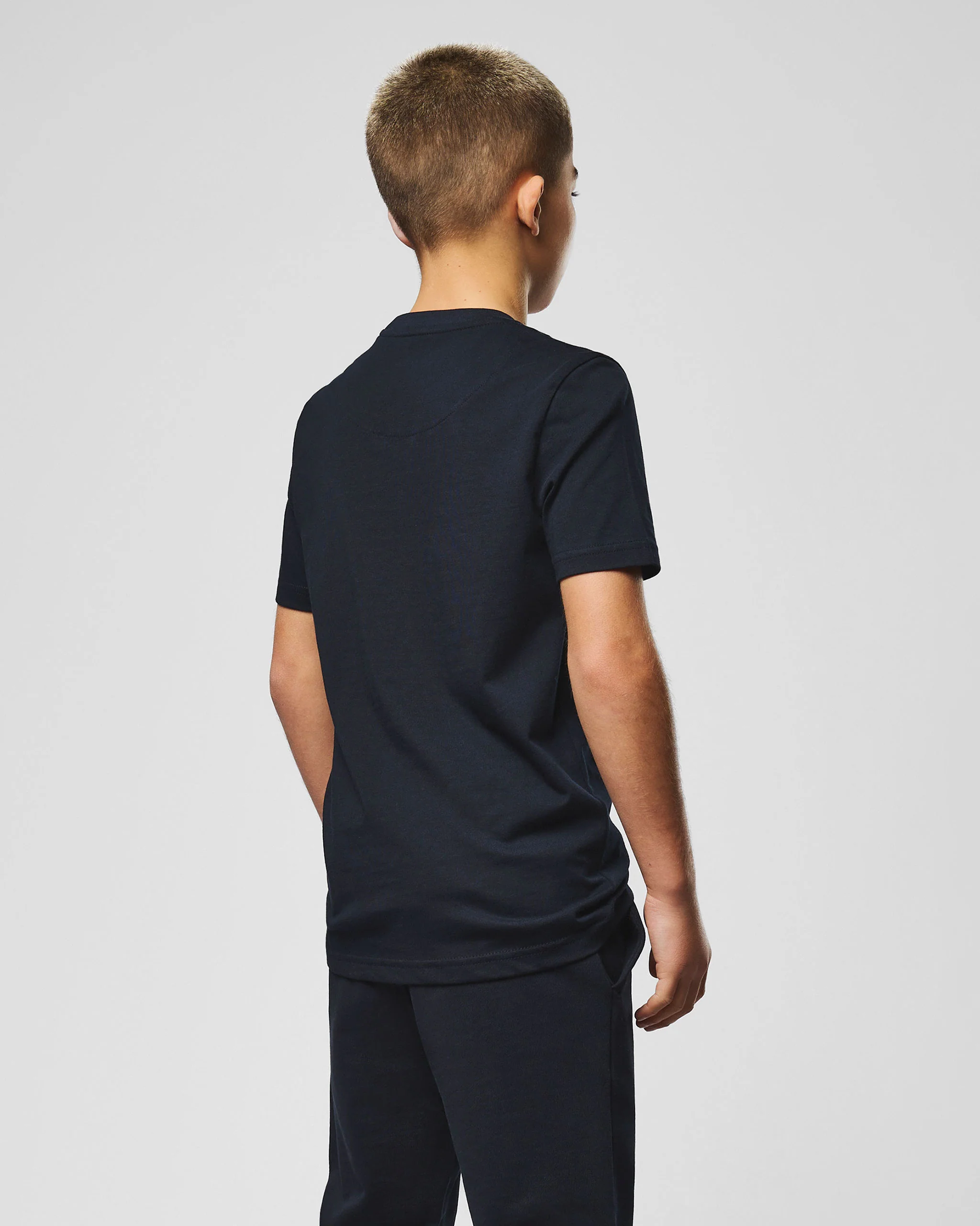Kids Millergrove T-Shirt Navy/White - Image 4