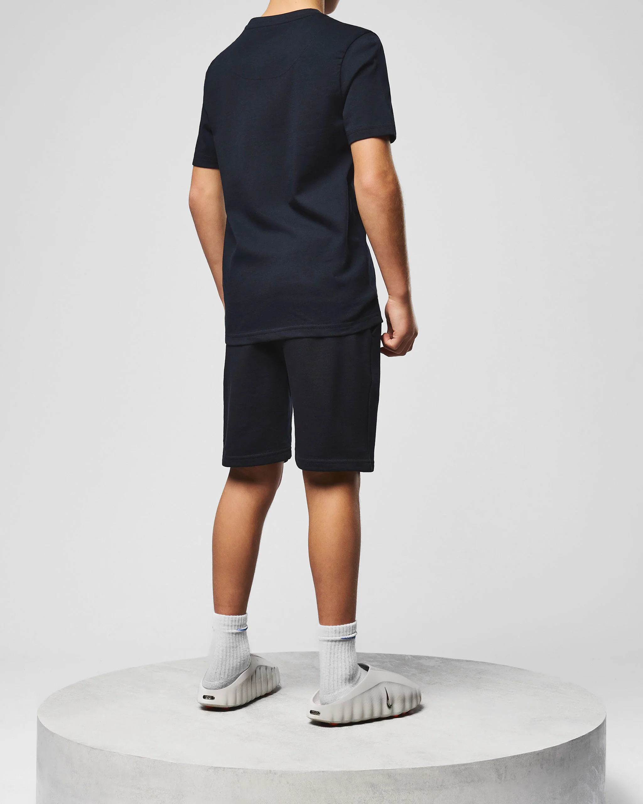 Kids Mytros Jogger Shorts Navy/White - Image 4
