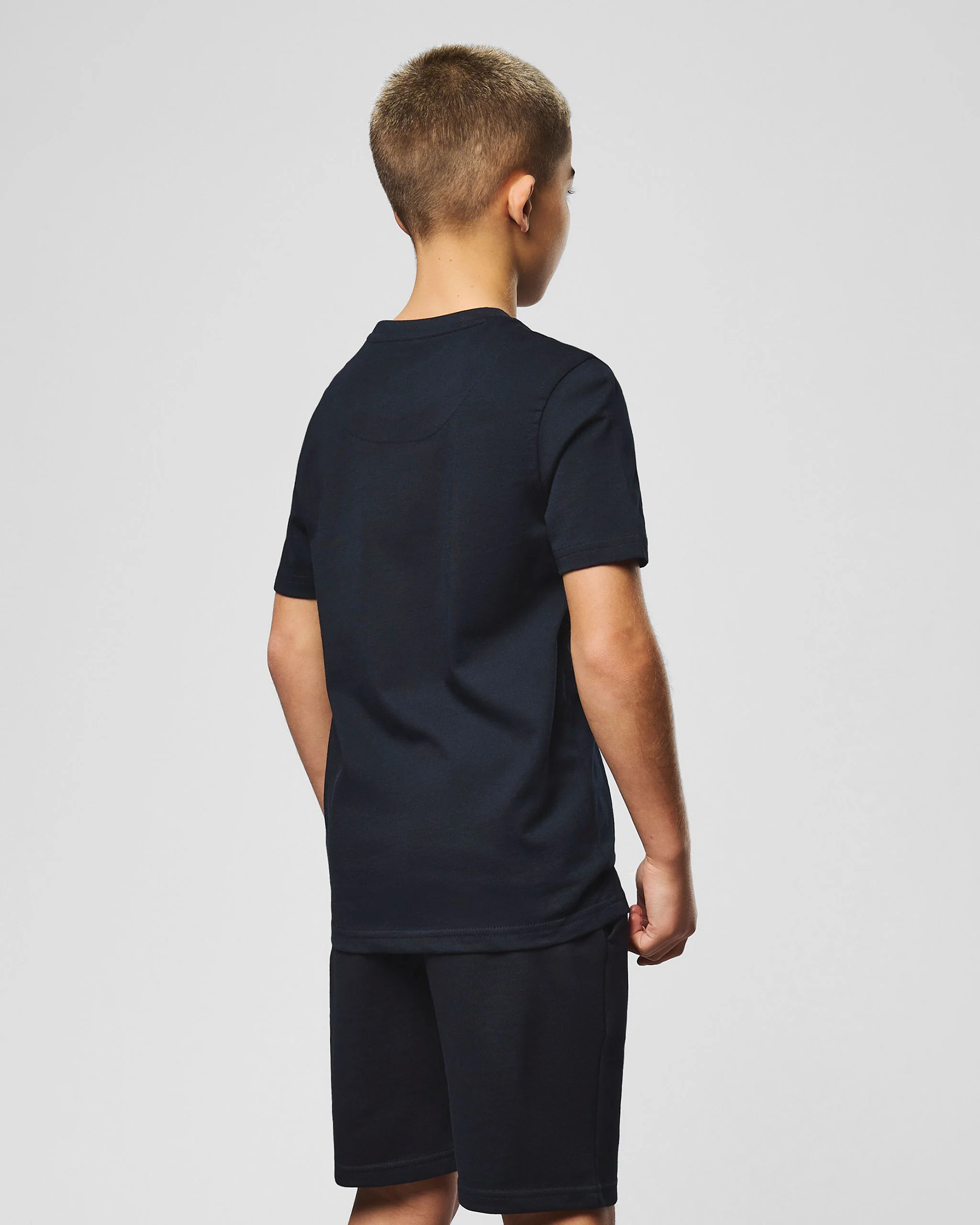 Kids Naz Graphic T-Shirt Navy - Image 5