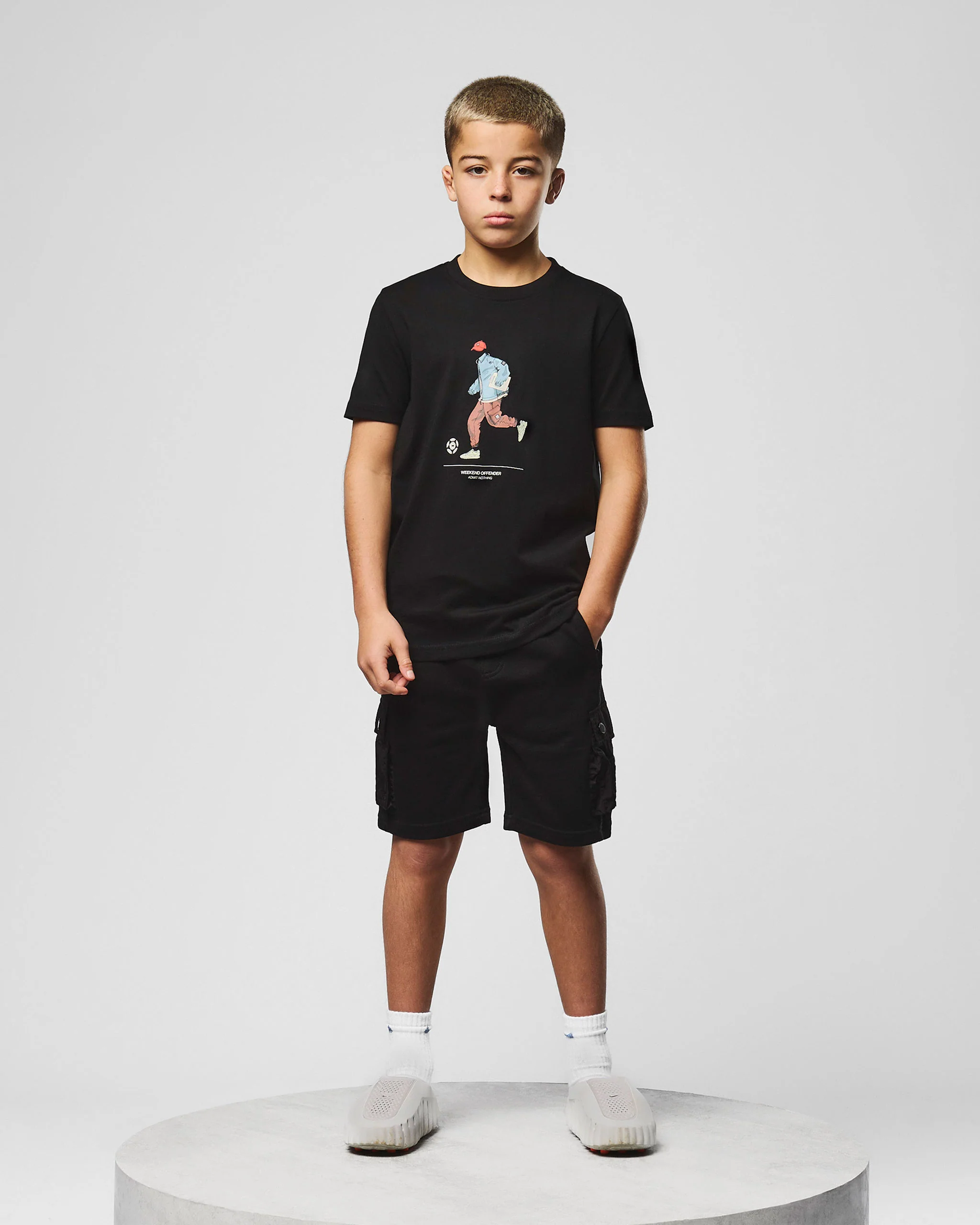 Kids Nor'Easter Jogger Shorts Black - Image 2
