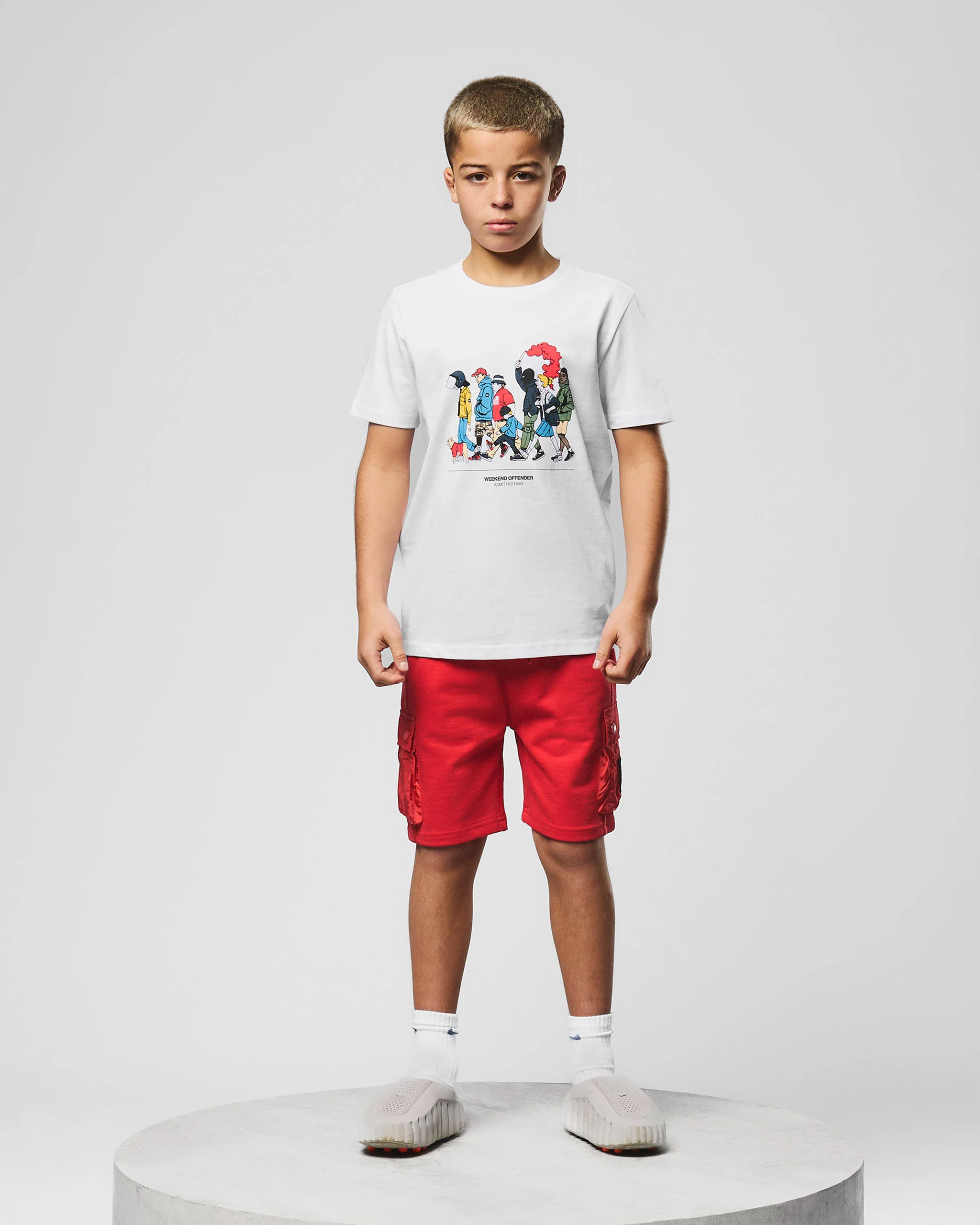 Kids Nor'Easter Jogger Shorts Watermelon - Image 2