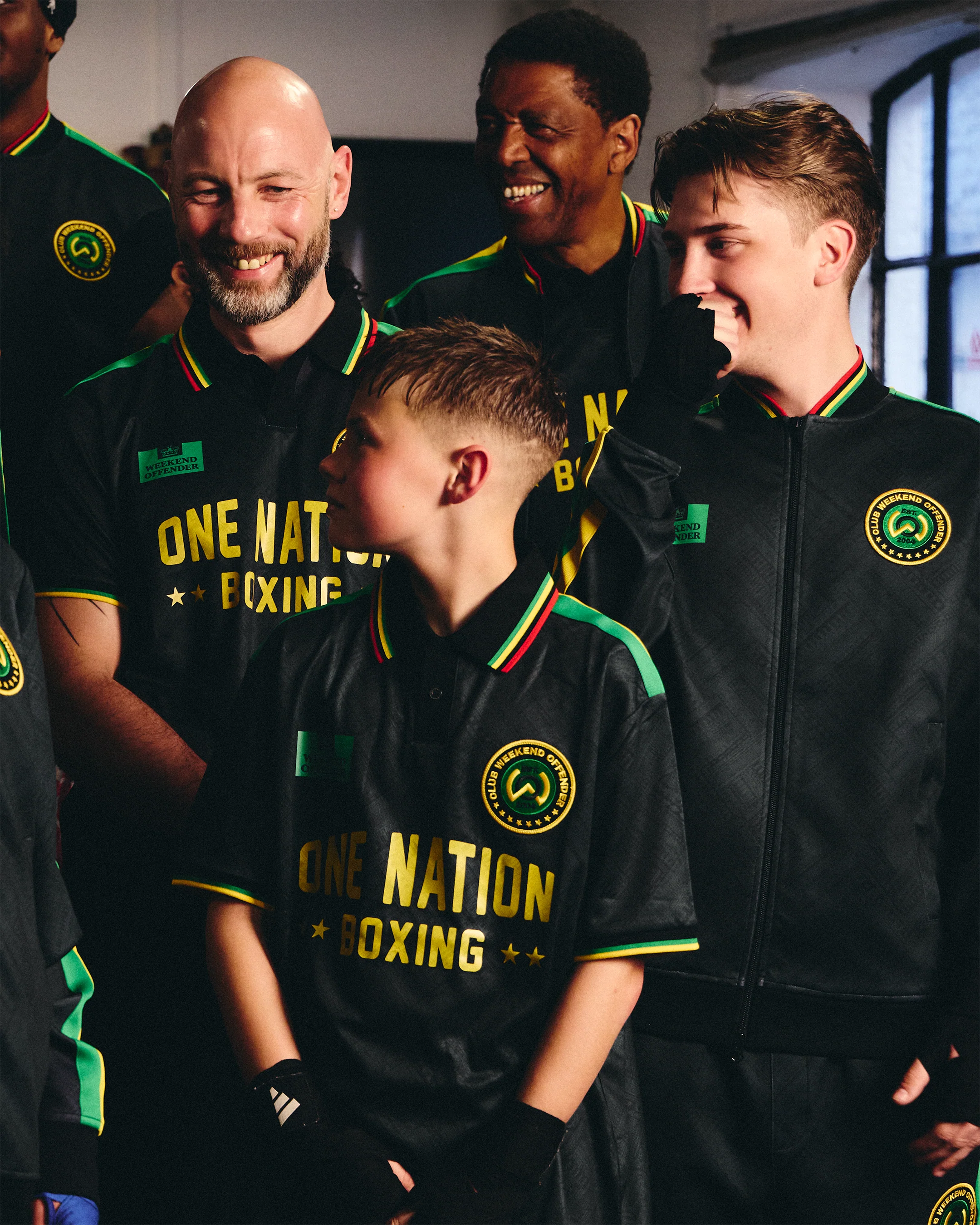 Kids One Nation Football Shirt Black - Image 2
