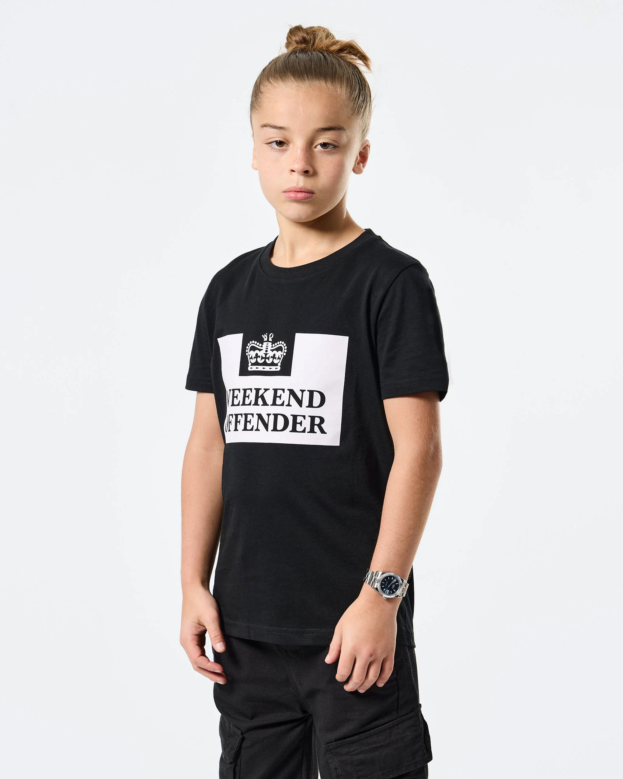 Kids Prison Classic T-Shirt Black - Image 3