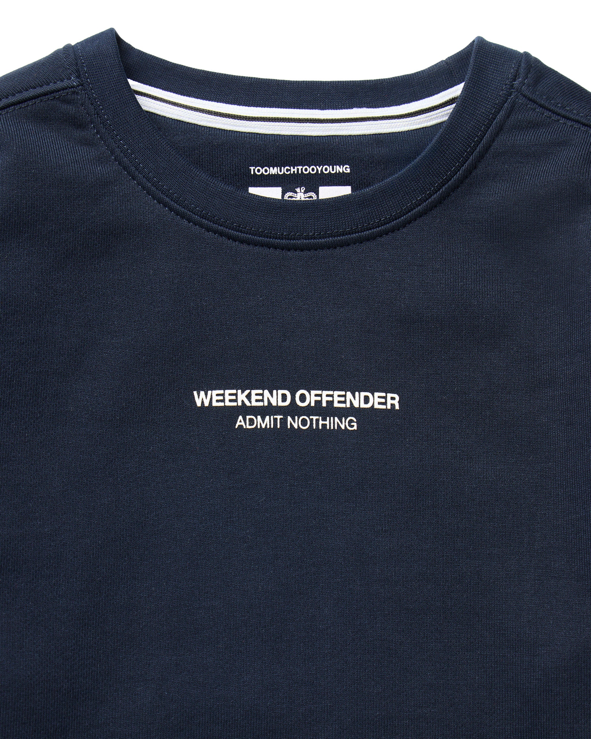 Kids Raval Sweatshirt Navy/White - Image 5