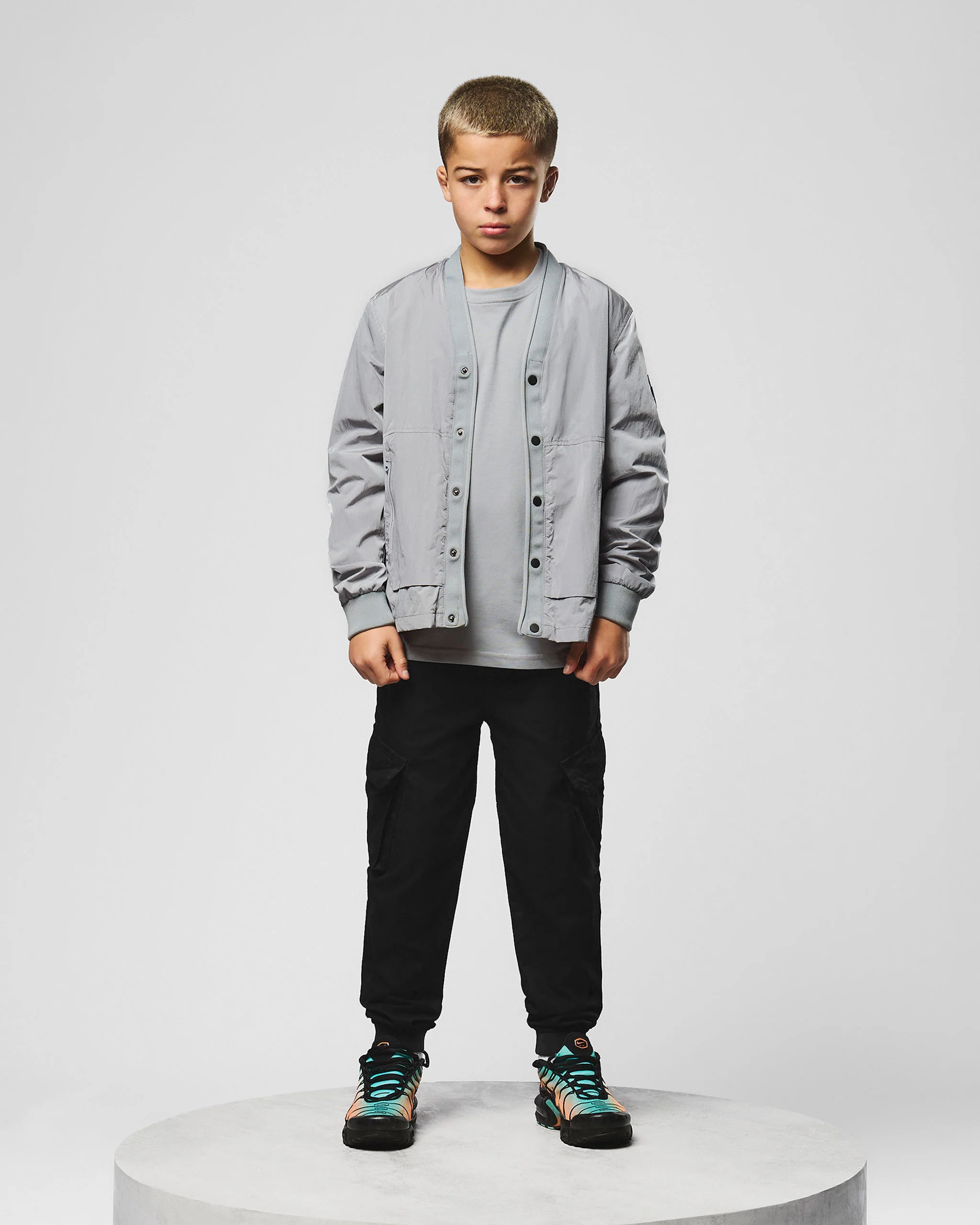 Kids Ronson Over-Shirt Smokey Grey - Image 2