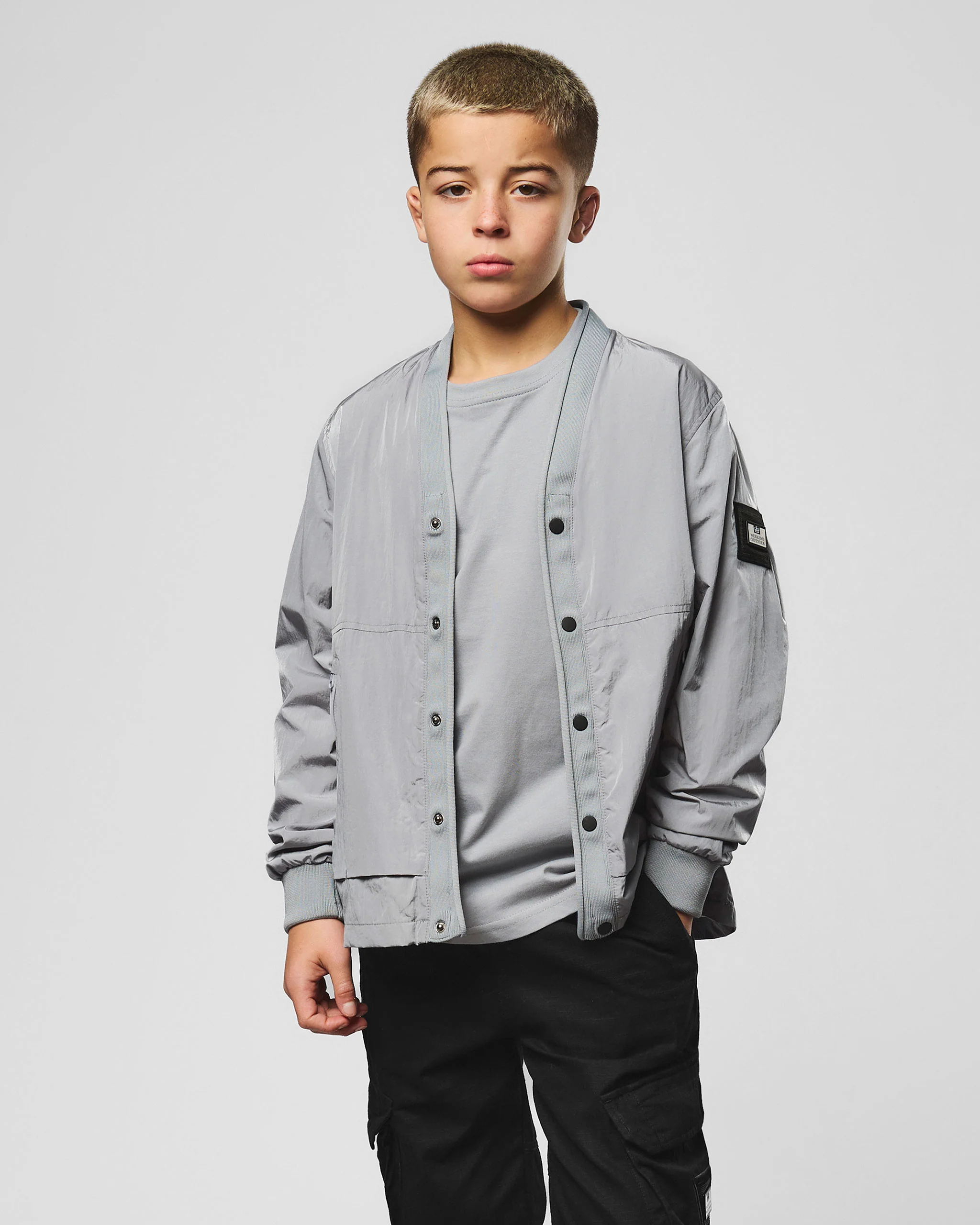 Kids Ronson Over-Shirt Smokey Grey - Image 3