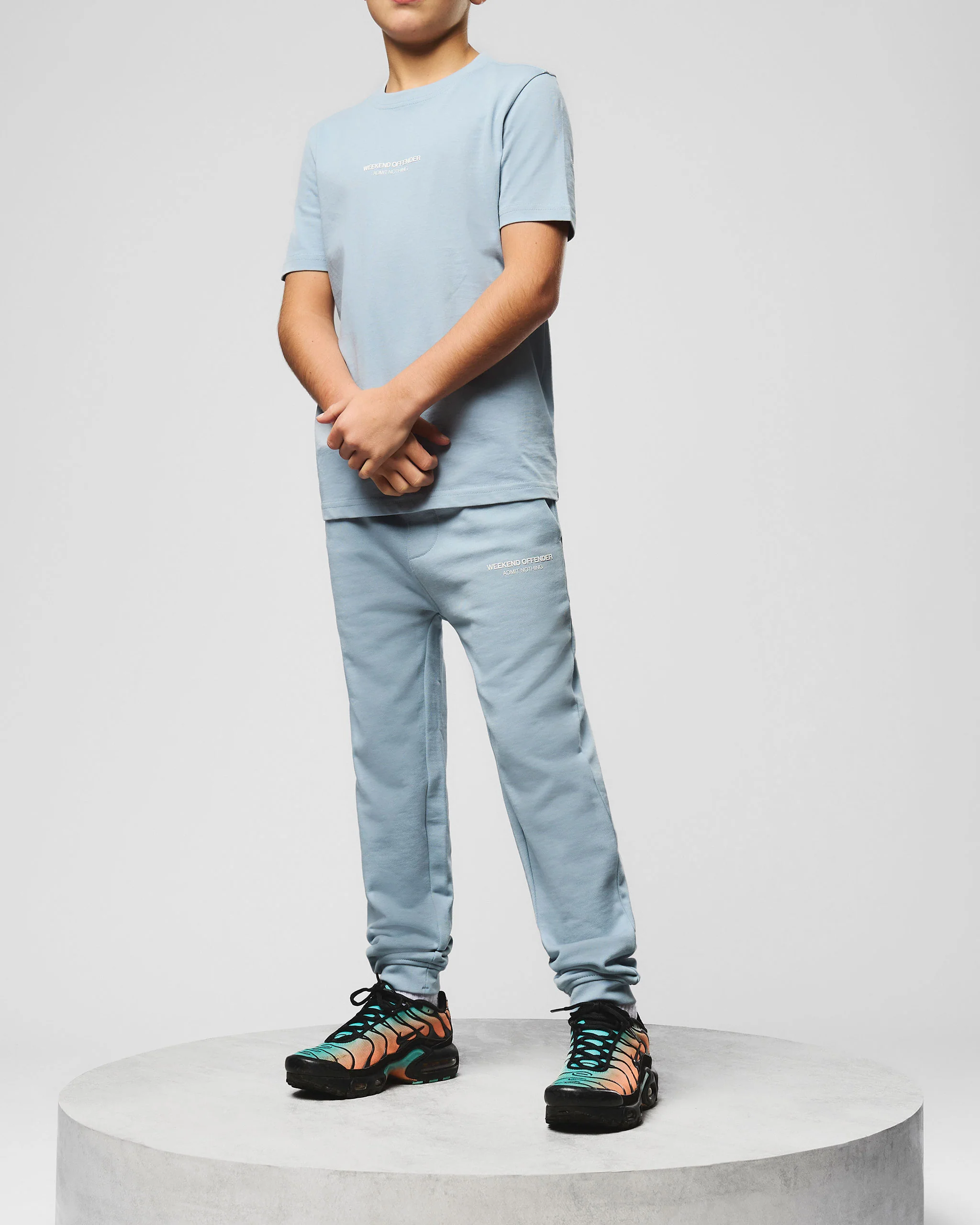 Kids Santana Joggers Blue Tourmaline/White - Image 3