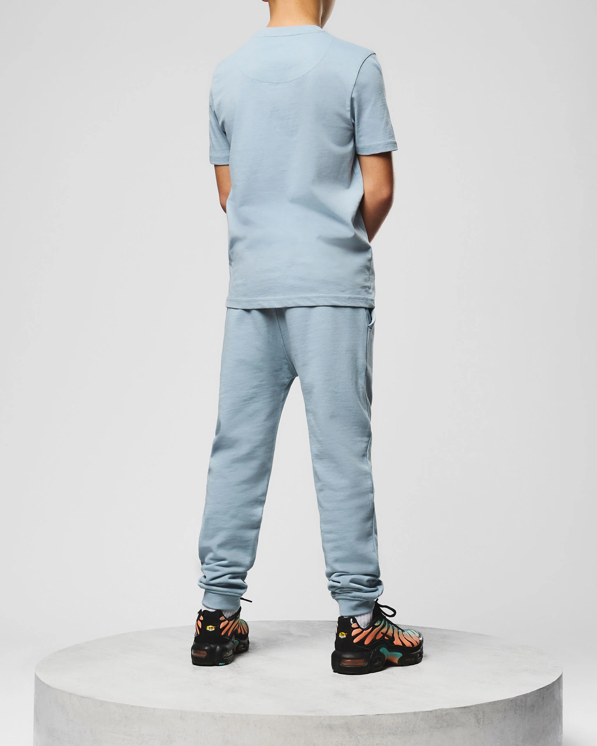 Kids Santana Joggers Blue Tourmaline/White - Image 4