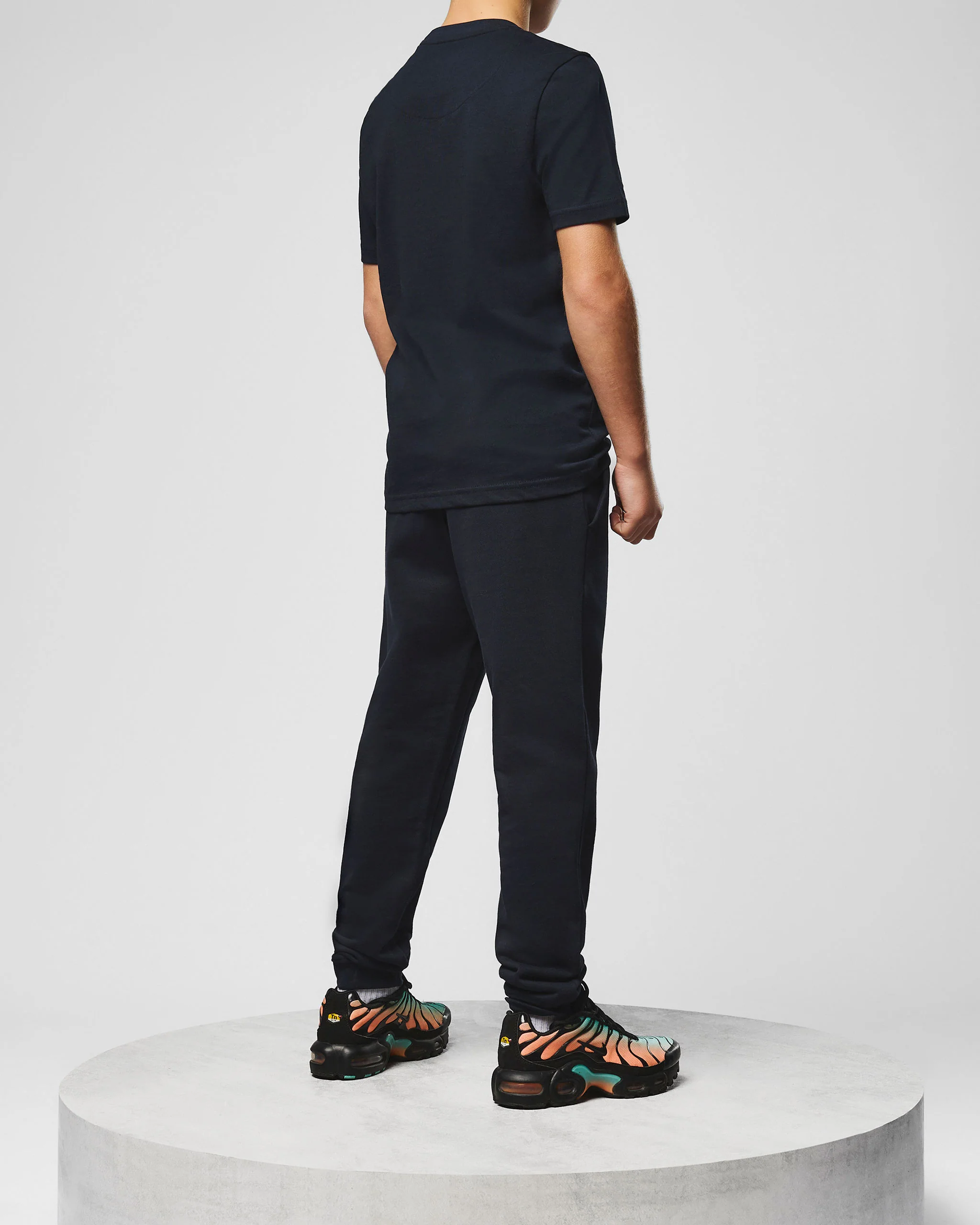 Kids Santana Joggers Navy/White - Image 4