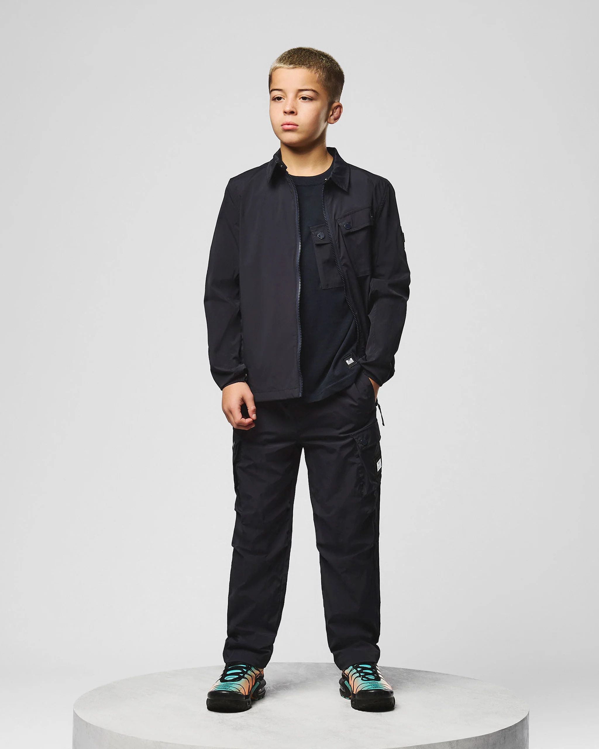 Kids Southbank Over-Shirt Navy - Image 2