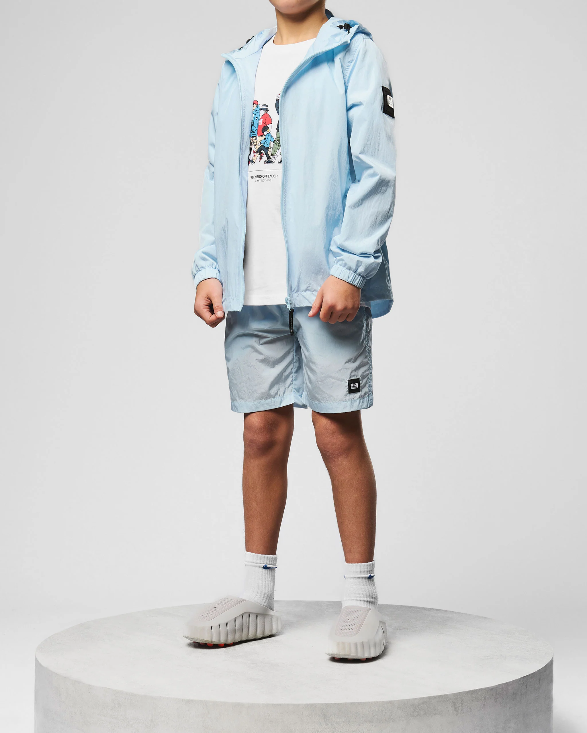 Kids Stacks Swim Shorts Sky Blue - Image 3