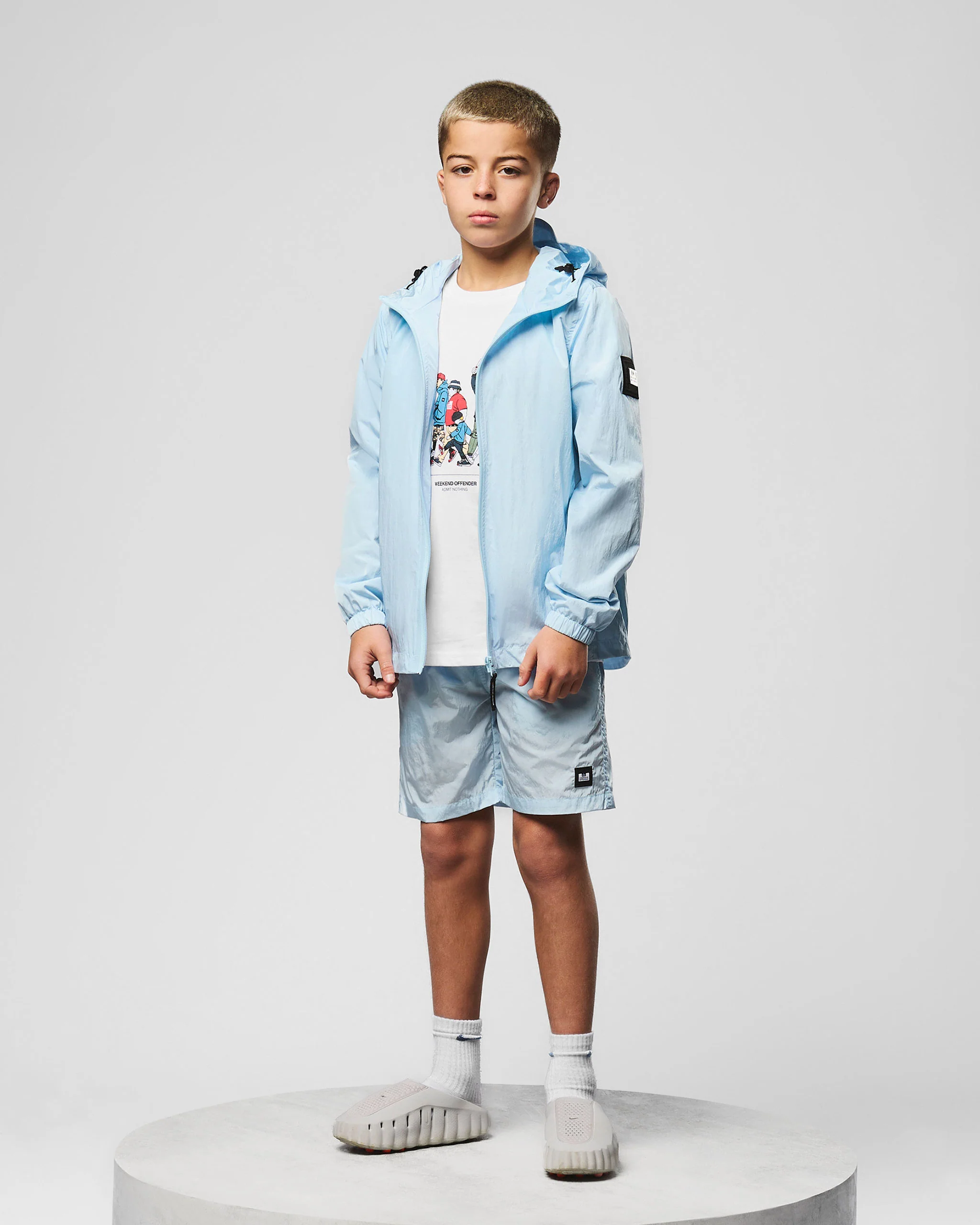 Kids Technician Mesh Lined Jacket Sky Blue - Image 2