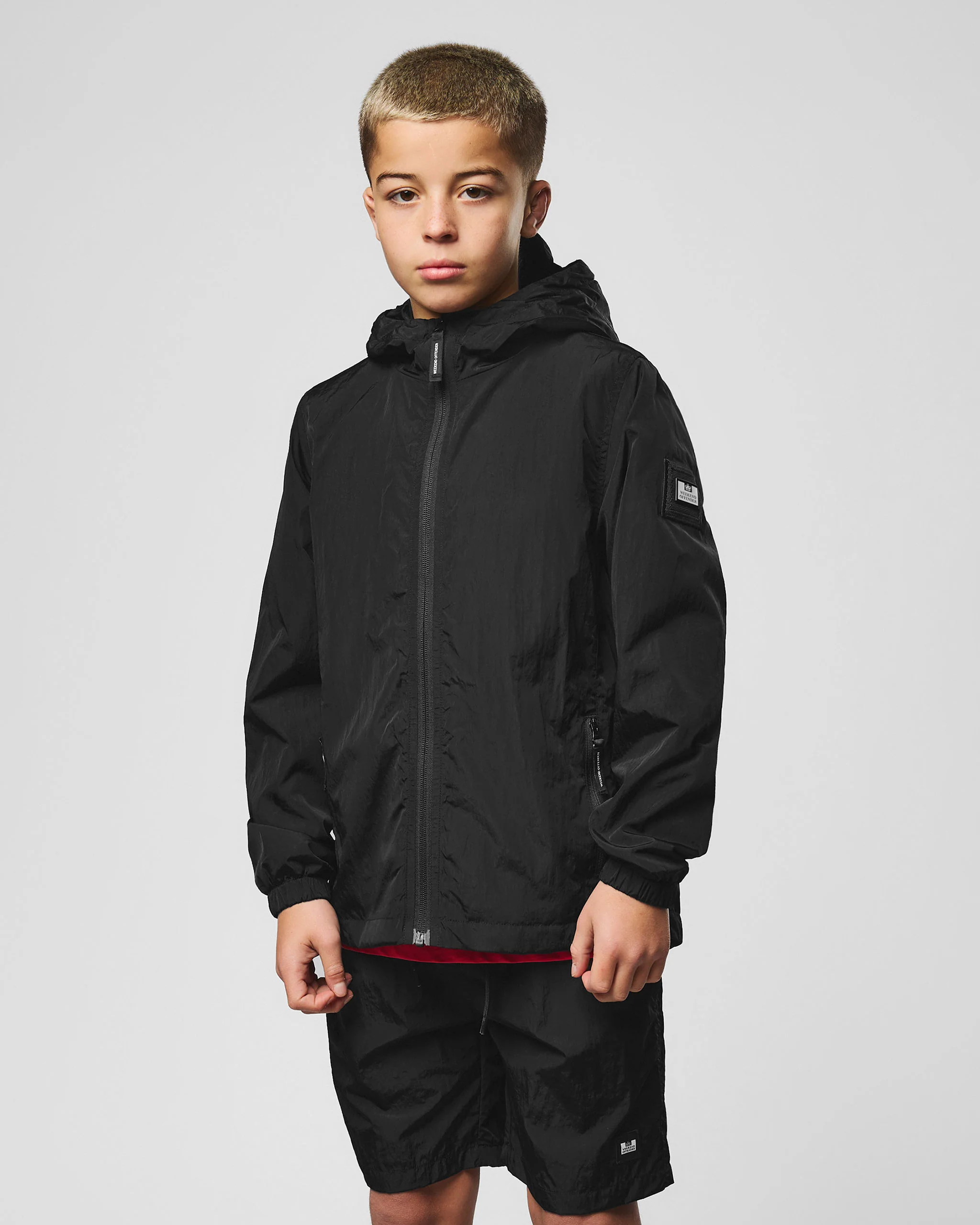 Kids Technician Mesh Lined Jacket Black - Image 2