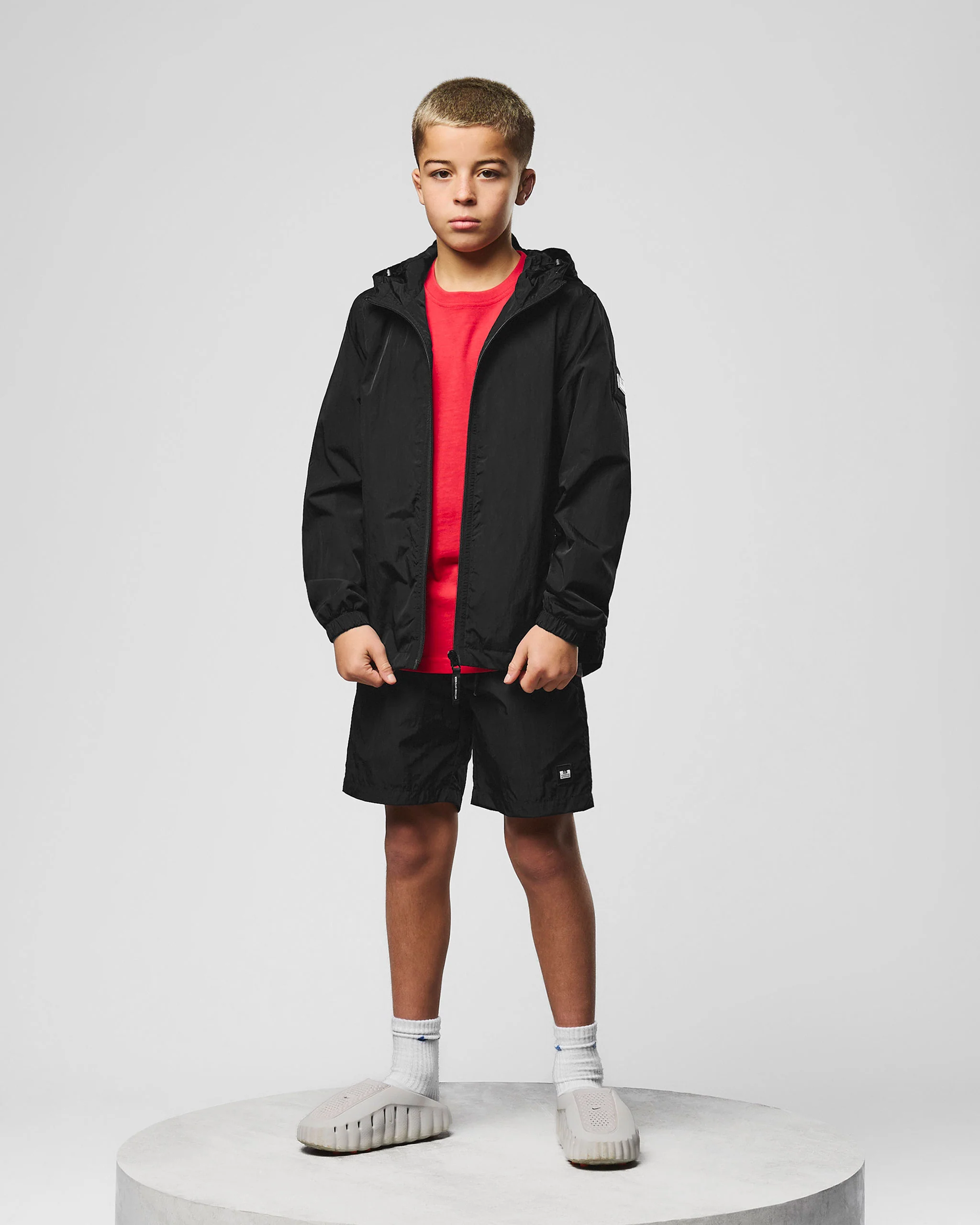 Kids Technician Mesh Lined Jacket Black - Image 3