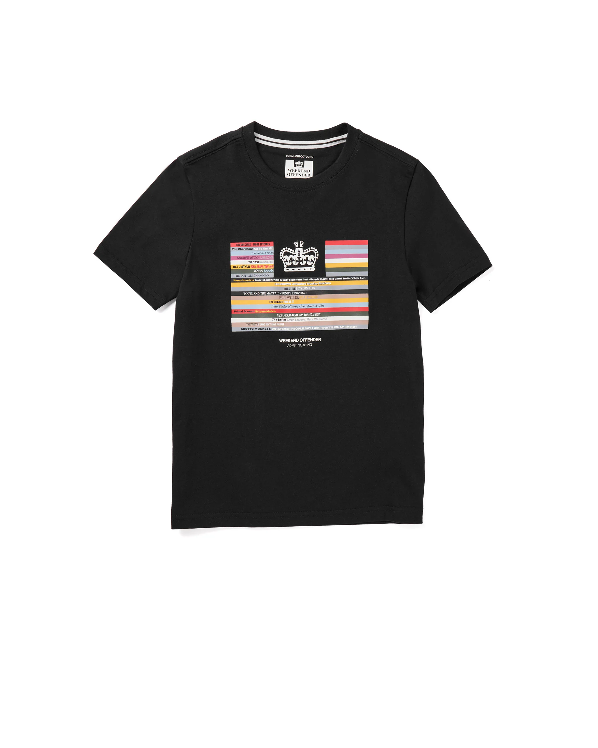 Kids Vinyl Graphic T-Shirt Black