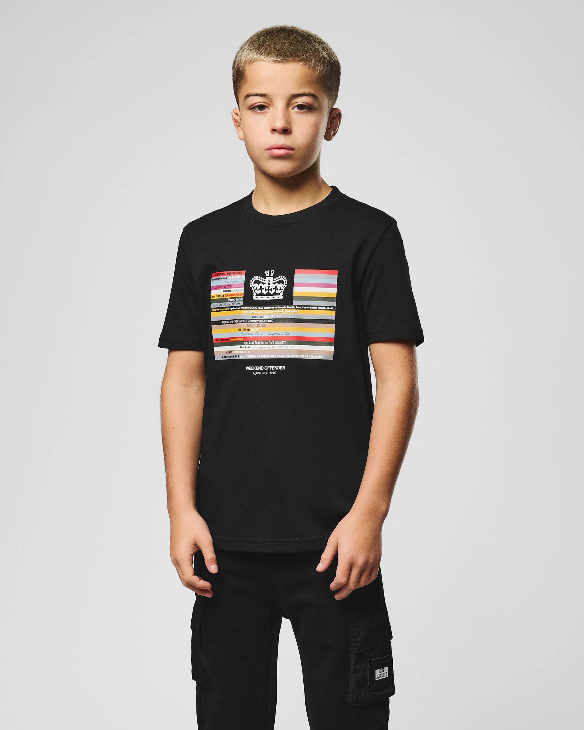 Kids Vinyl Graphic T-Shirt Black - Image 4
