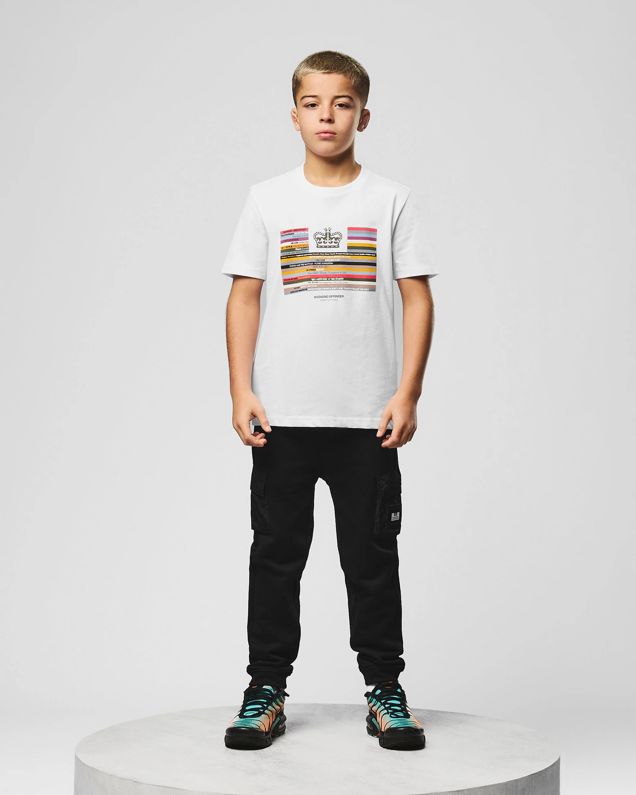 Kids Vinyl Graphic T-Shirt White - Image 2