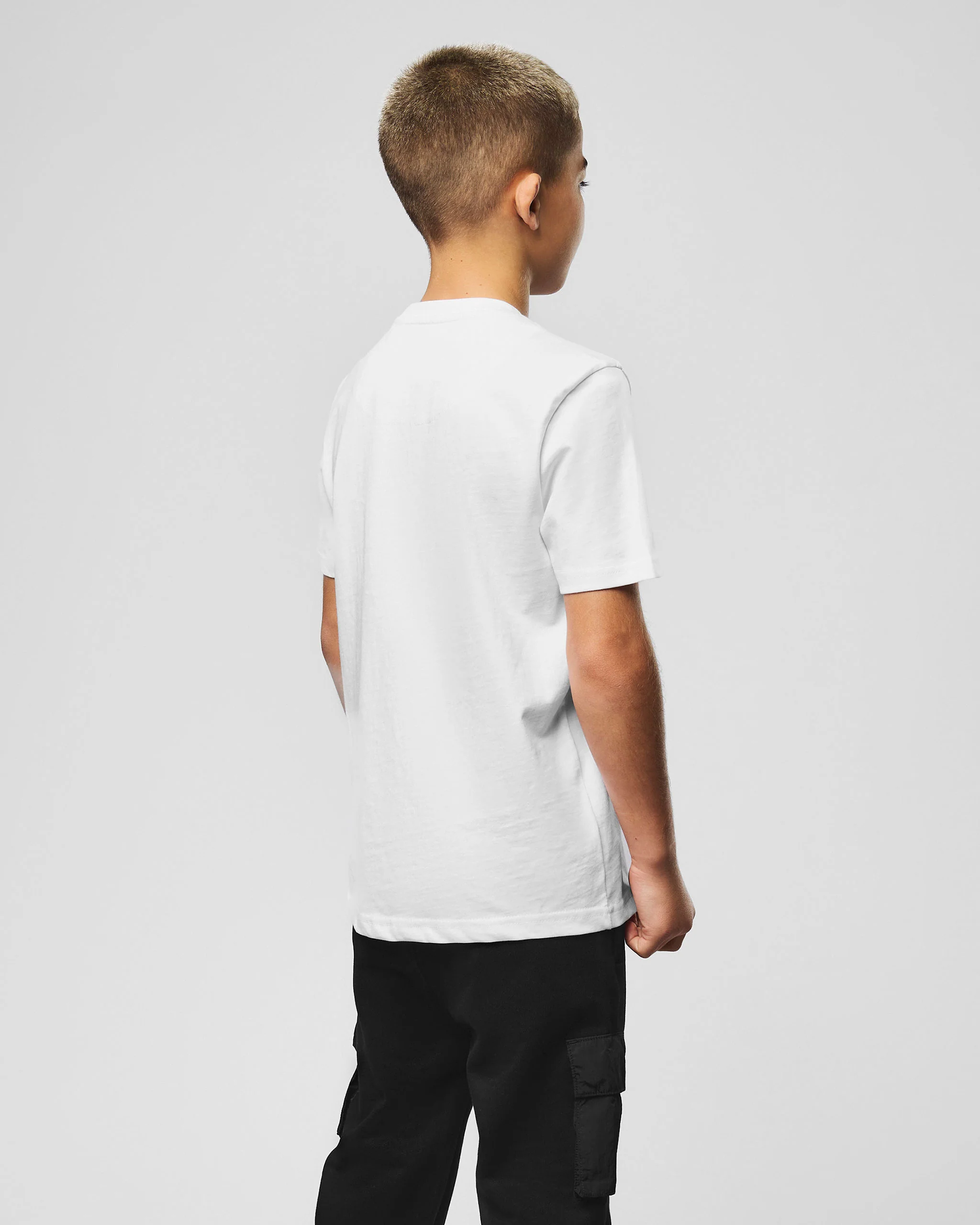 Kids Vinyl Graphic T-Shirt White - Image 4