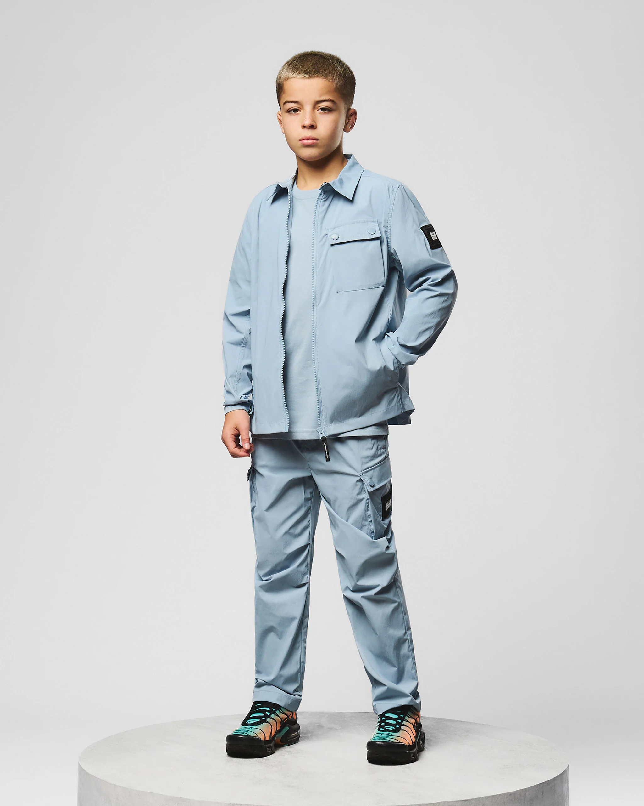 Kids Zanardi Technical Cargo Pants Blue Tourmaline - Image 2