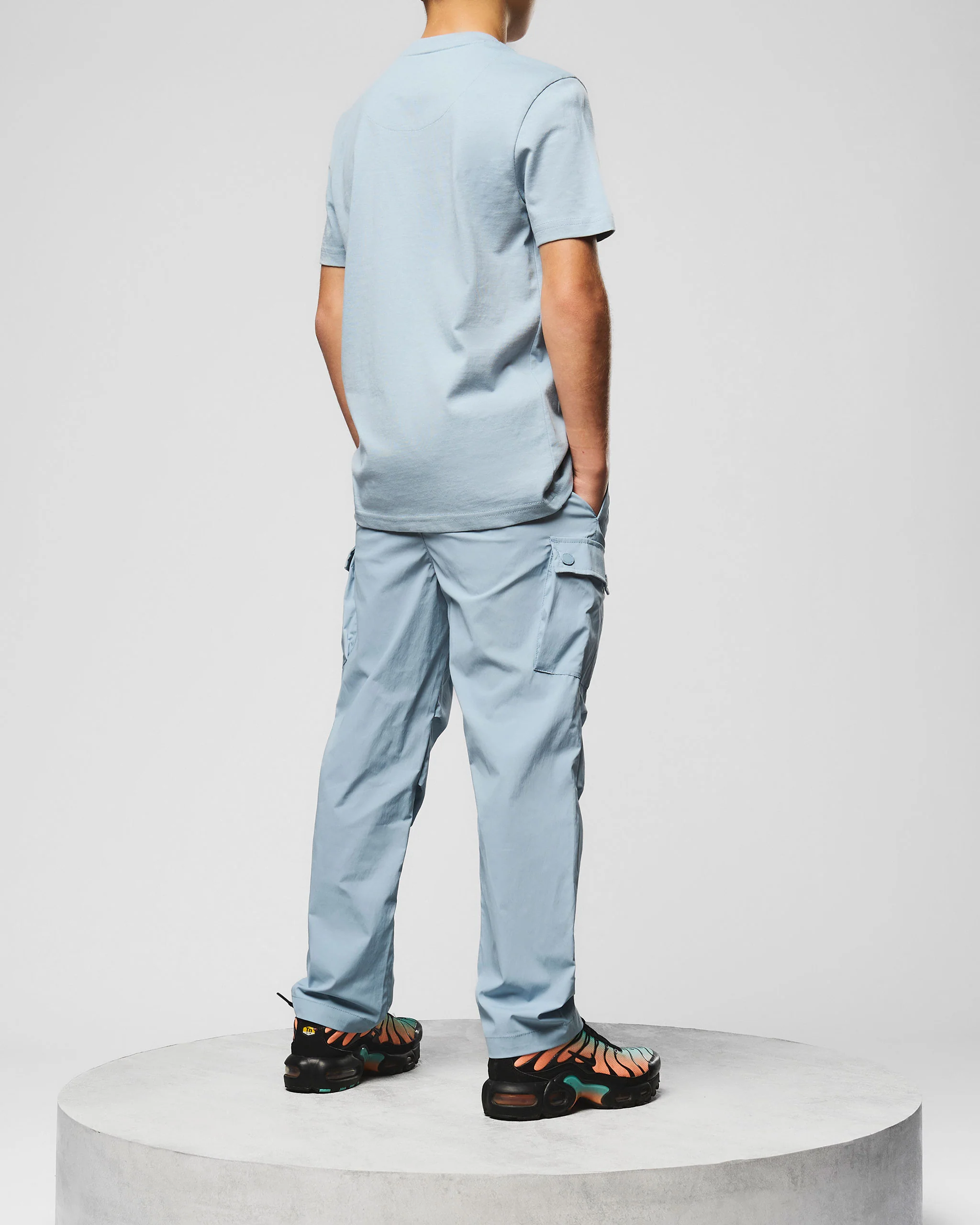 Kids Zanardi Technical Cargo Pants Blue Tourmaline - Image 4