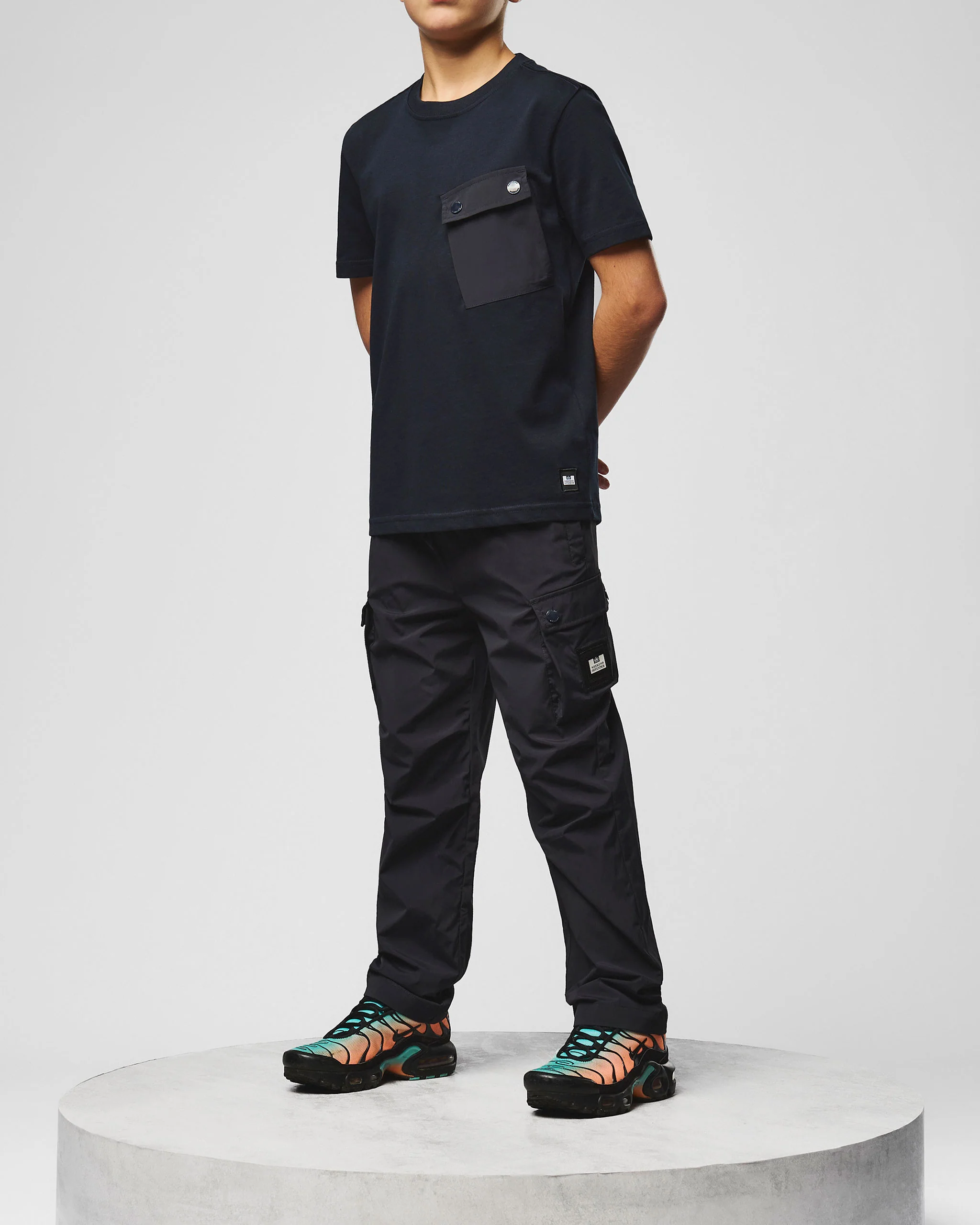 Kids Zanardi Technical Cargo Pants Navy - Image 3