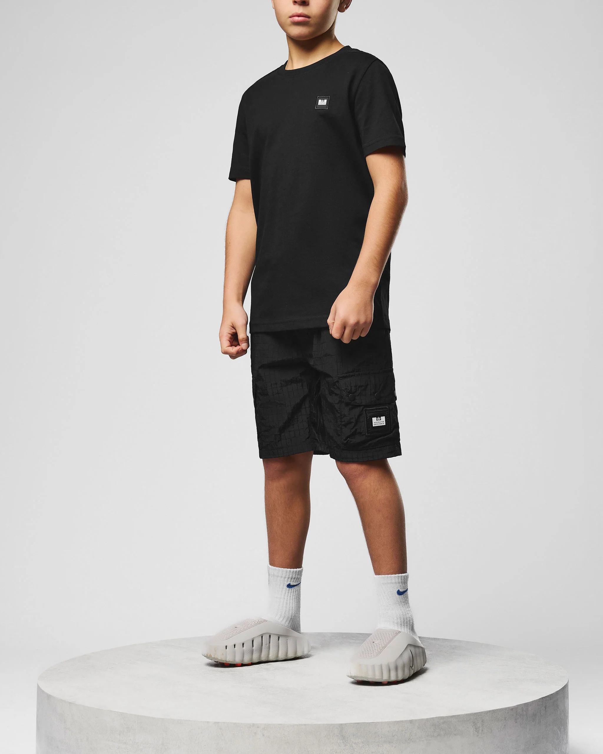 Kids Zemmouri Cargo Shorts Black - Image 3