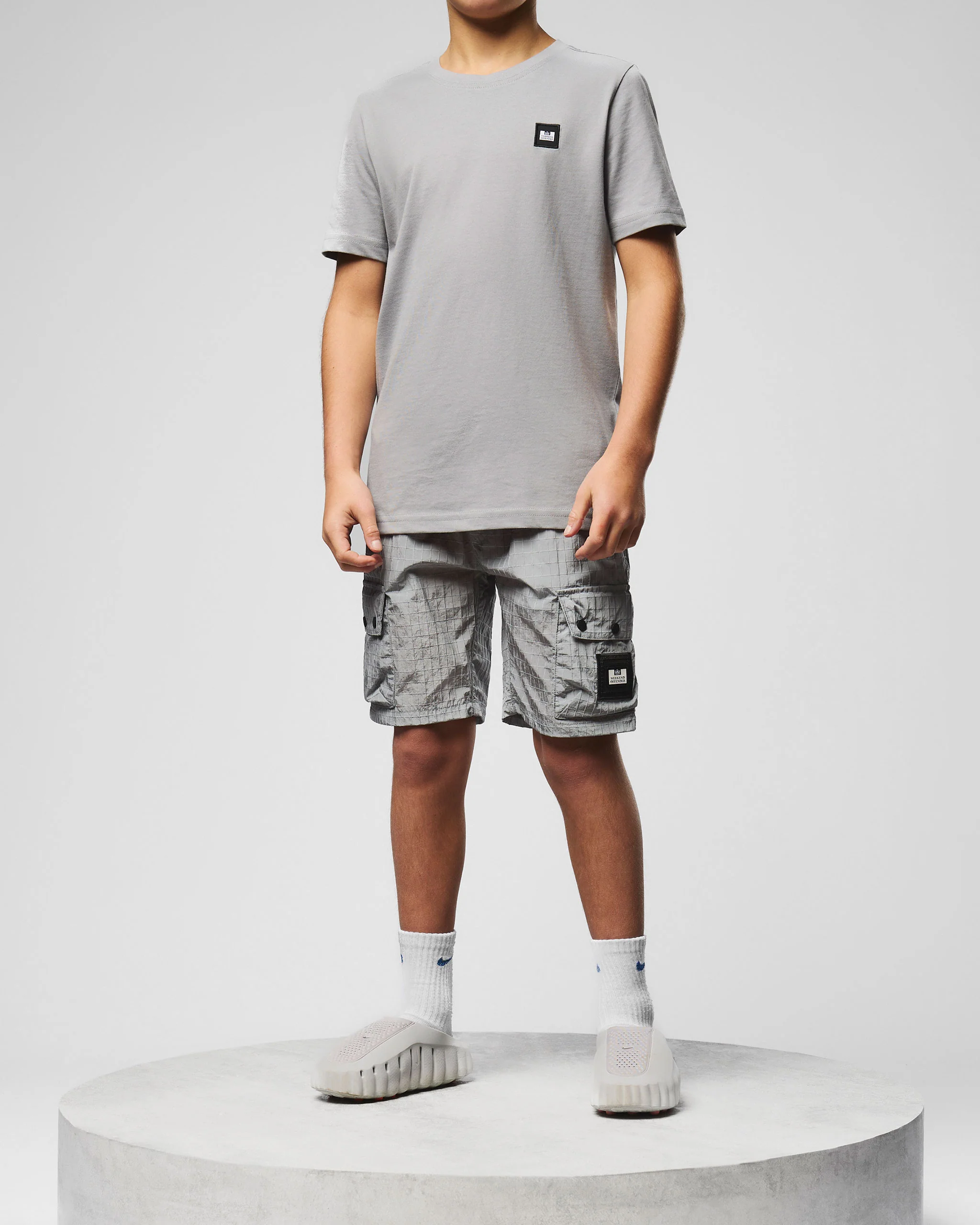 Kids Zemmouri Cargo Shorts Smokey Grey - Image 3