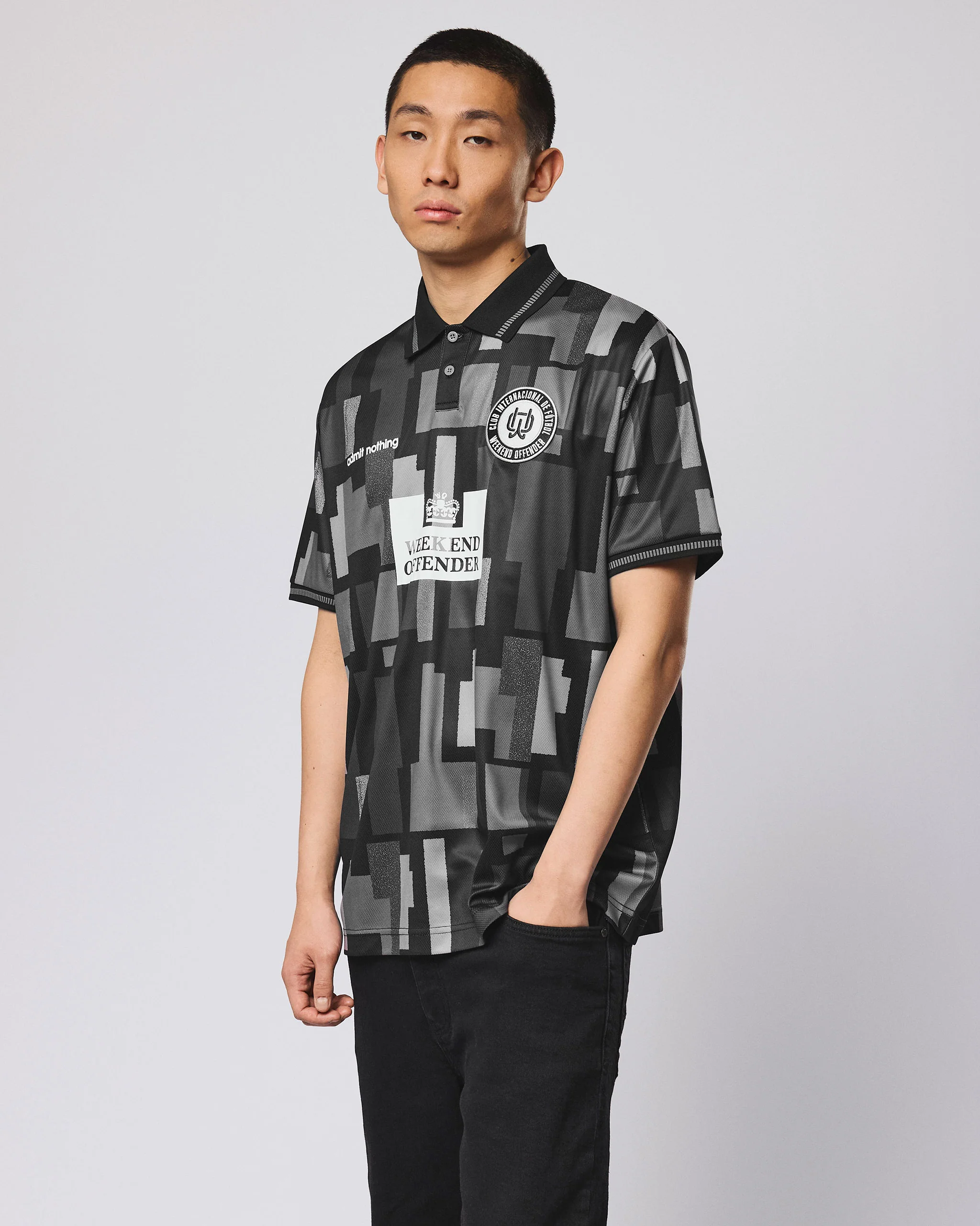 Kiffan Football Shirt Black - Image 3